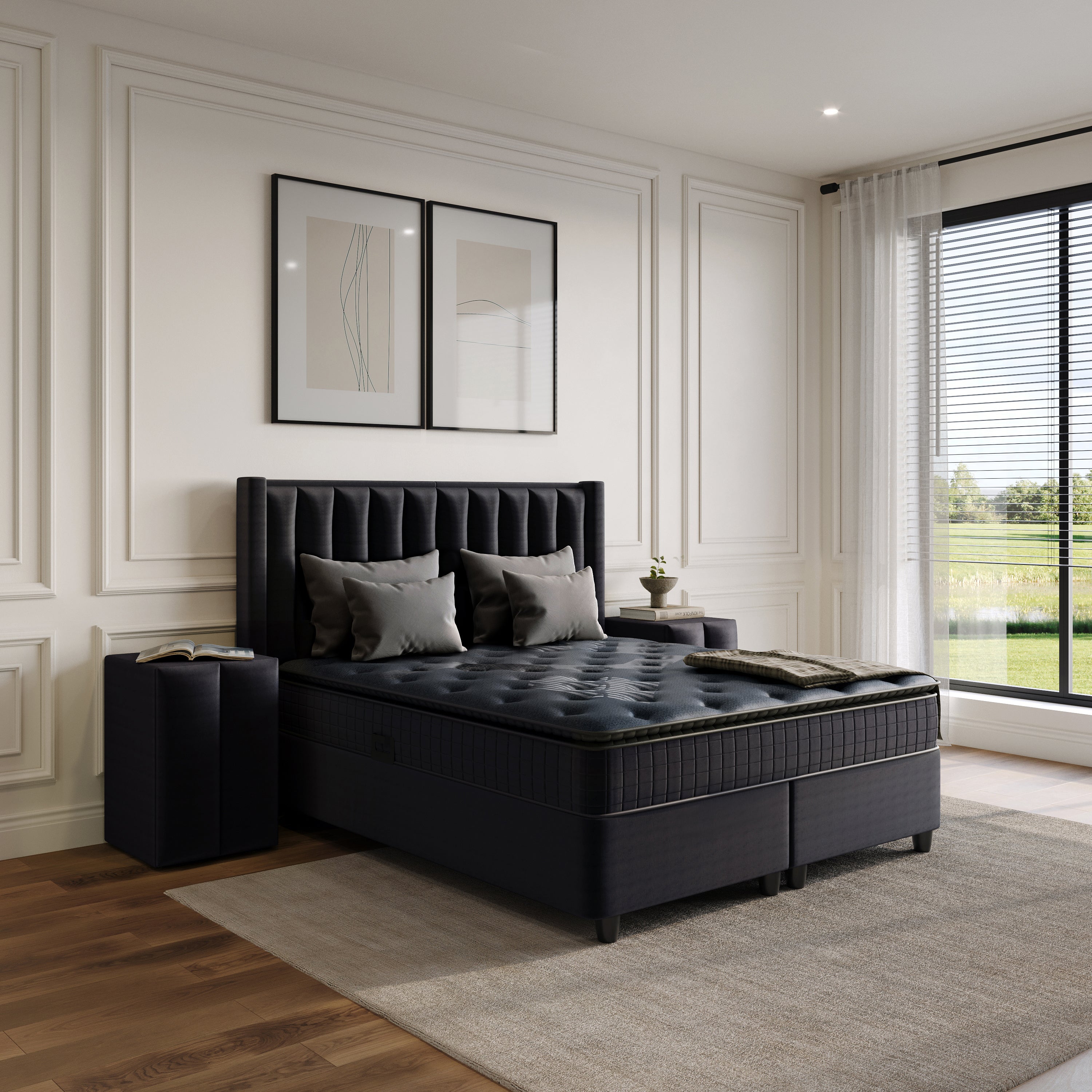 Blackpearl Boxspring Met Opbergruimte Antraciet