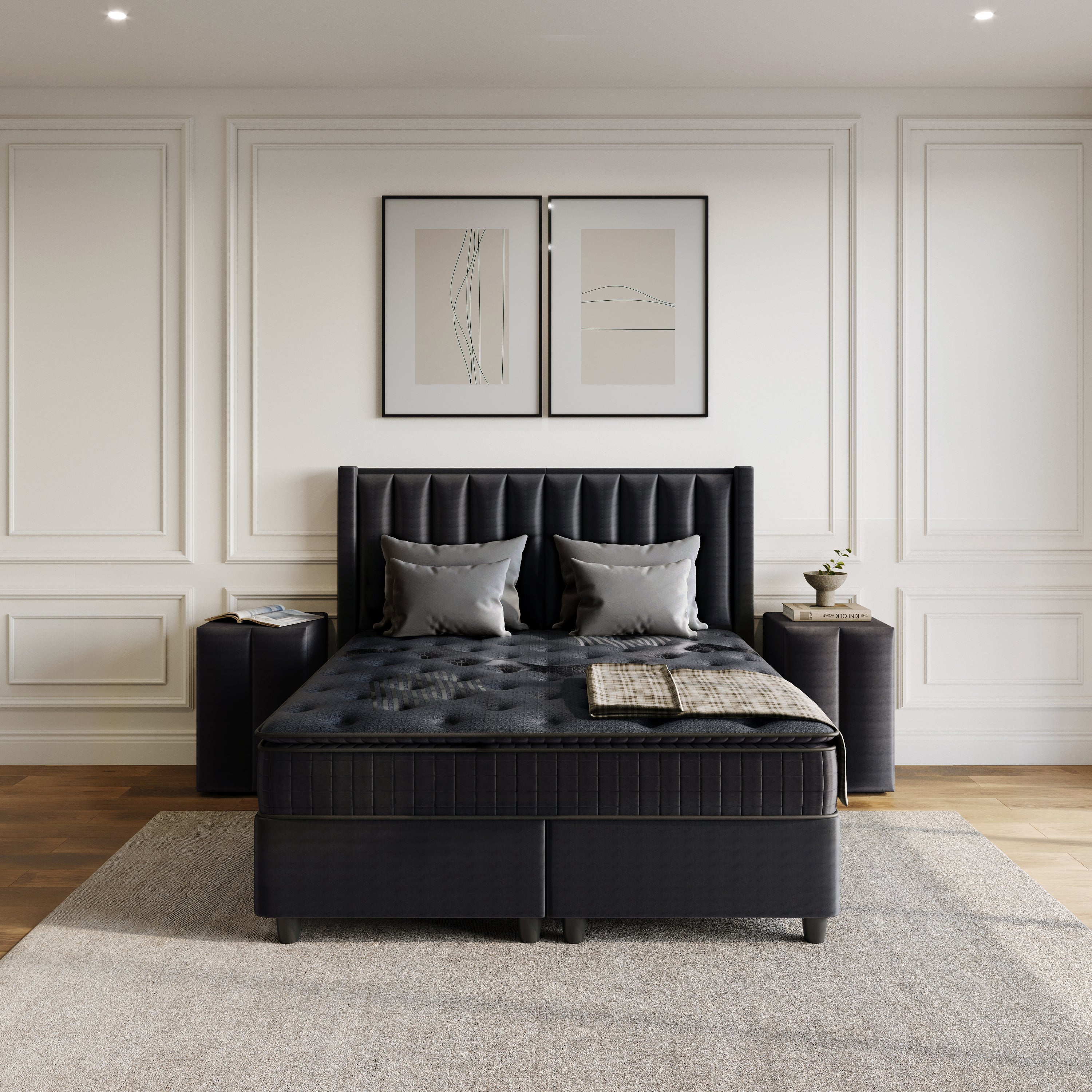 Blackpearl Boxspring Met Opbergruimte Antraciet