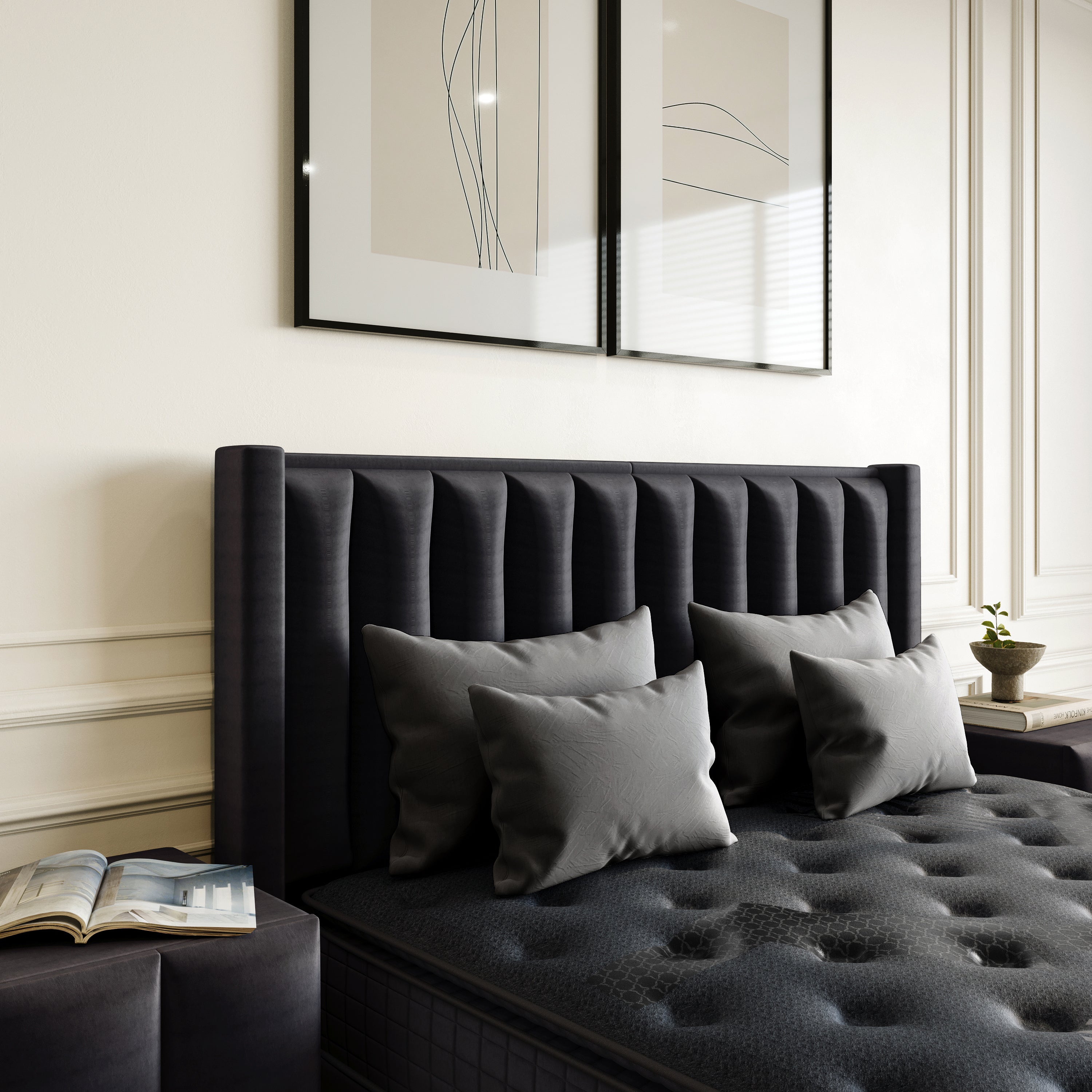 Blackpearl Boxspring Met Opbergruimte Antraciet
