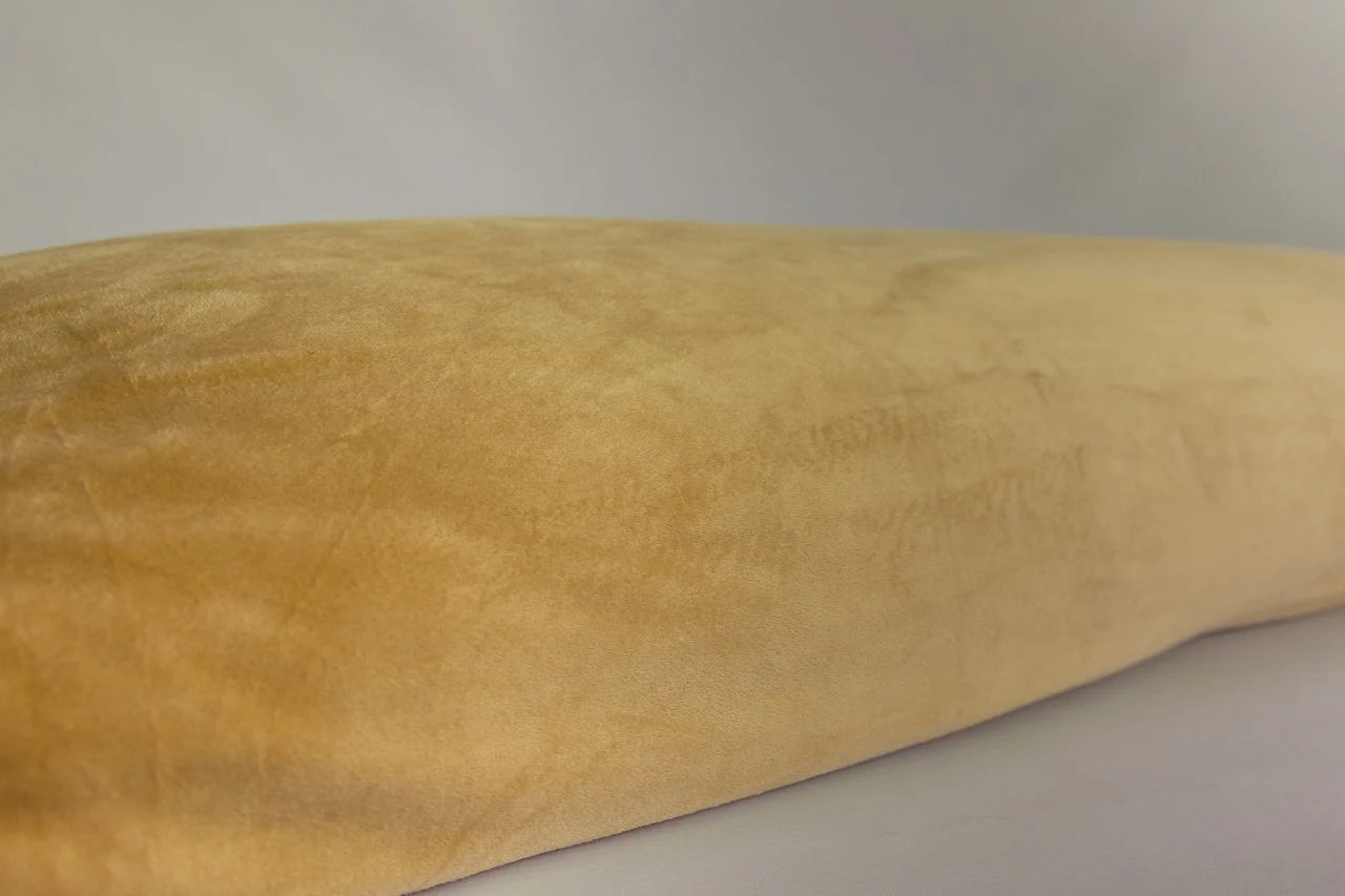 Bodypillow Kussensloop Champagne Goud – Luxe Fluwelen Hoes 45x145 cm