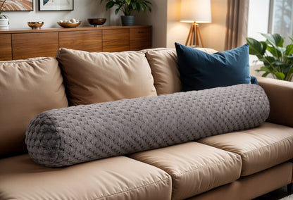 Bodypillow Taupe 140 x 20 - Aanpasbare dikte - Langwerpig ontwerp - Gebruik tijdens en na zwangerschap