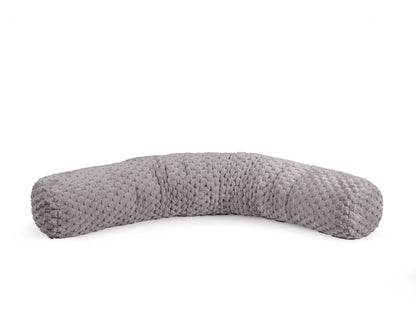 Bodypillow Taupe 140 x 20 - Aanpasbare dikte - Langwerpig ontwerp - Gebruik tijdens en na zwangerschap