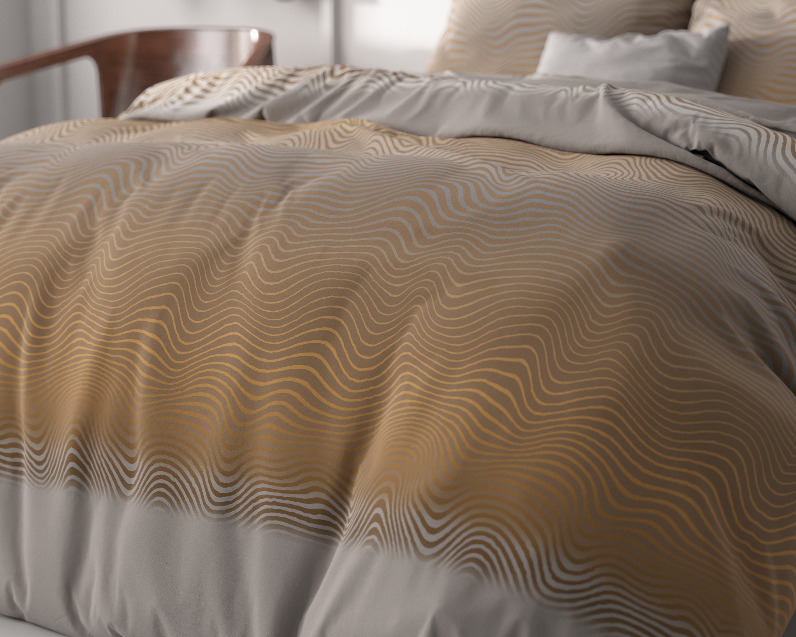 Boyd Orange Duvet Cover