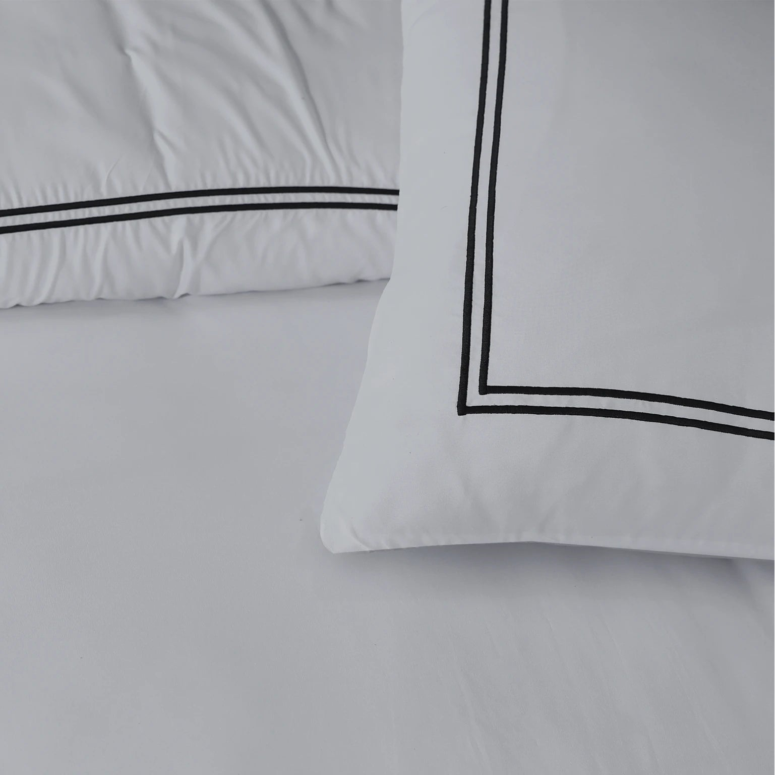 Brata Dekbedovertrek - Grijs/Antraciet - 100% Katoen Percale