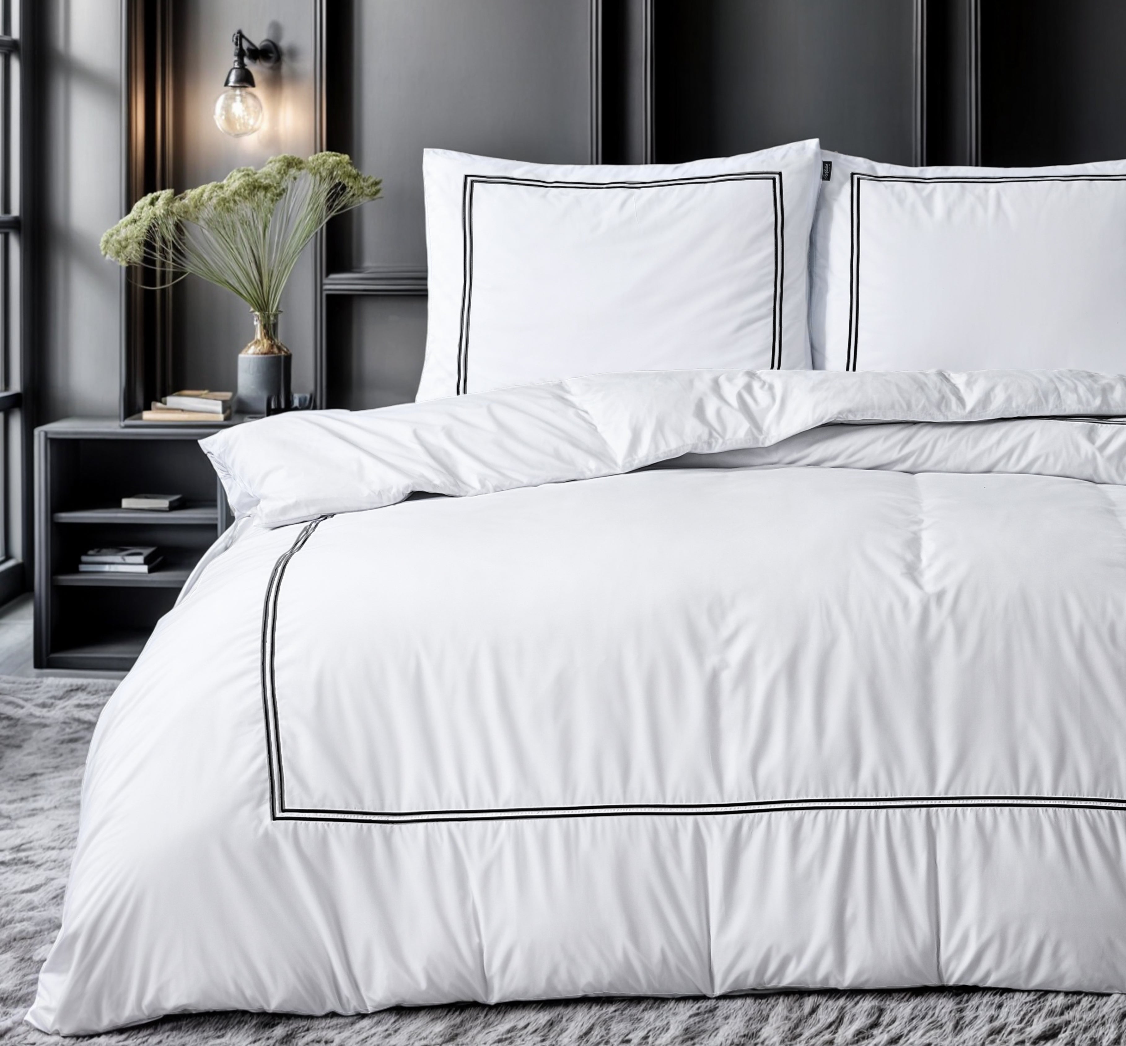 Brata Duvet Cover White - Hotel design - Sleek - Wonderfully soft