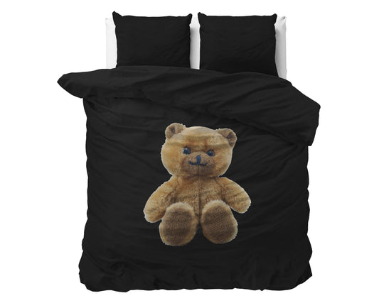 Brave Teddy Dekbedovertrek Zwart - Kleurvast - Haarscherpe prints - Heerlijk zacht