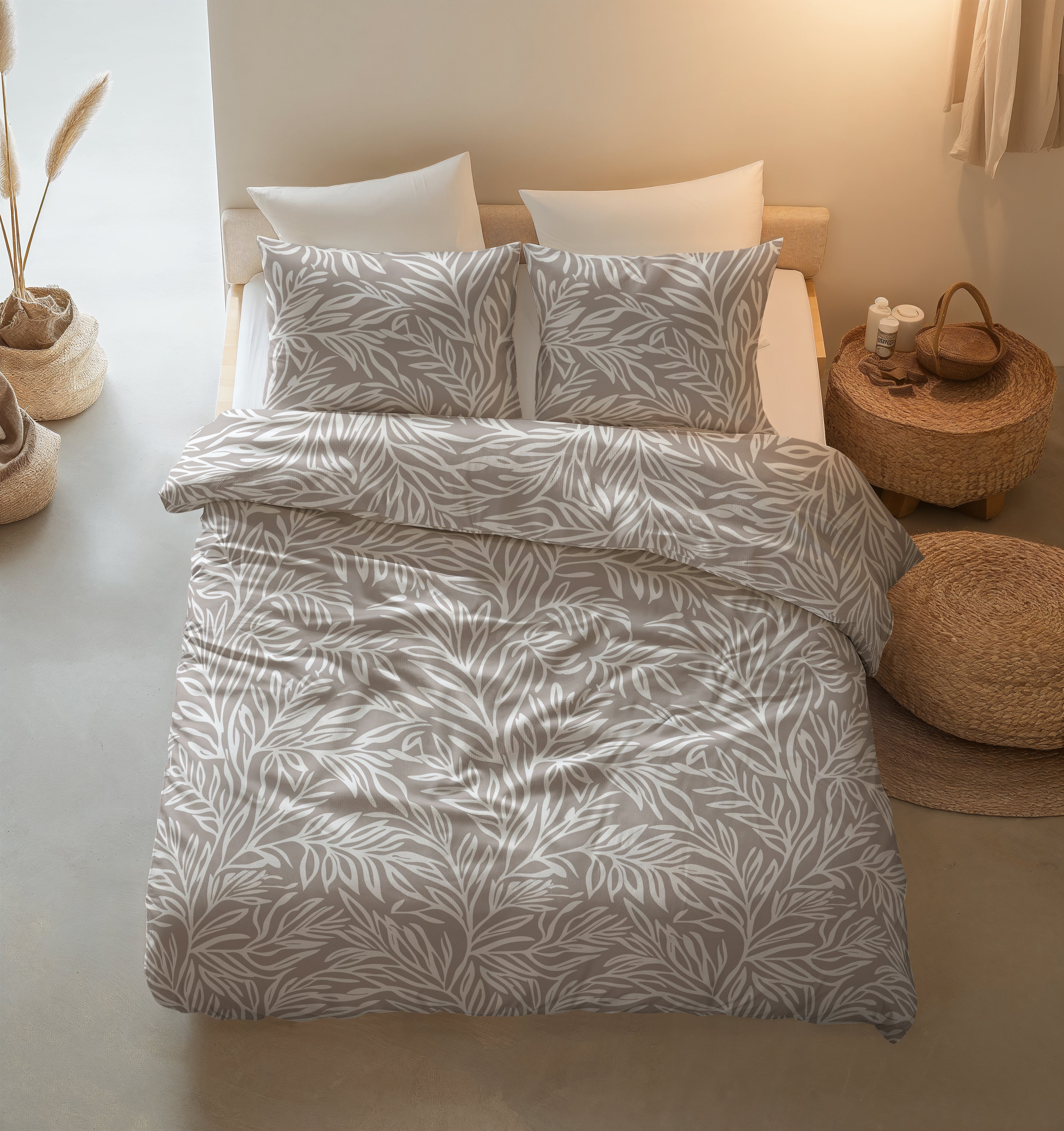Breeze Dekbedovertrek - Taupe - 100% Katoen