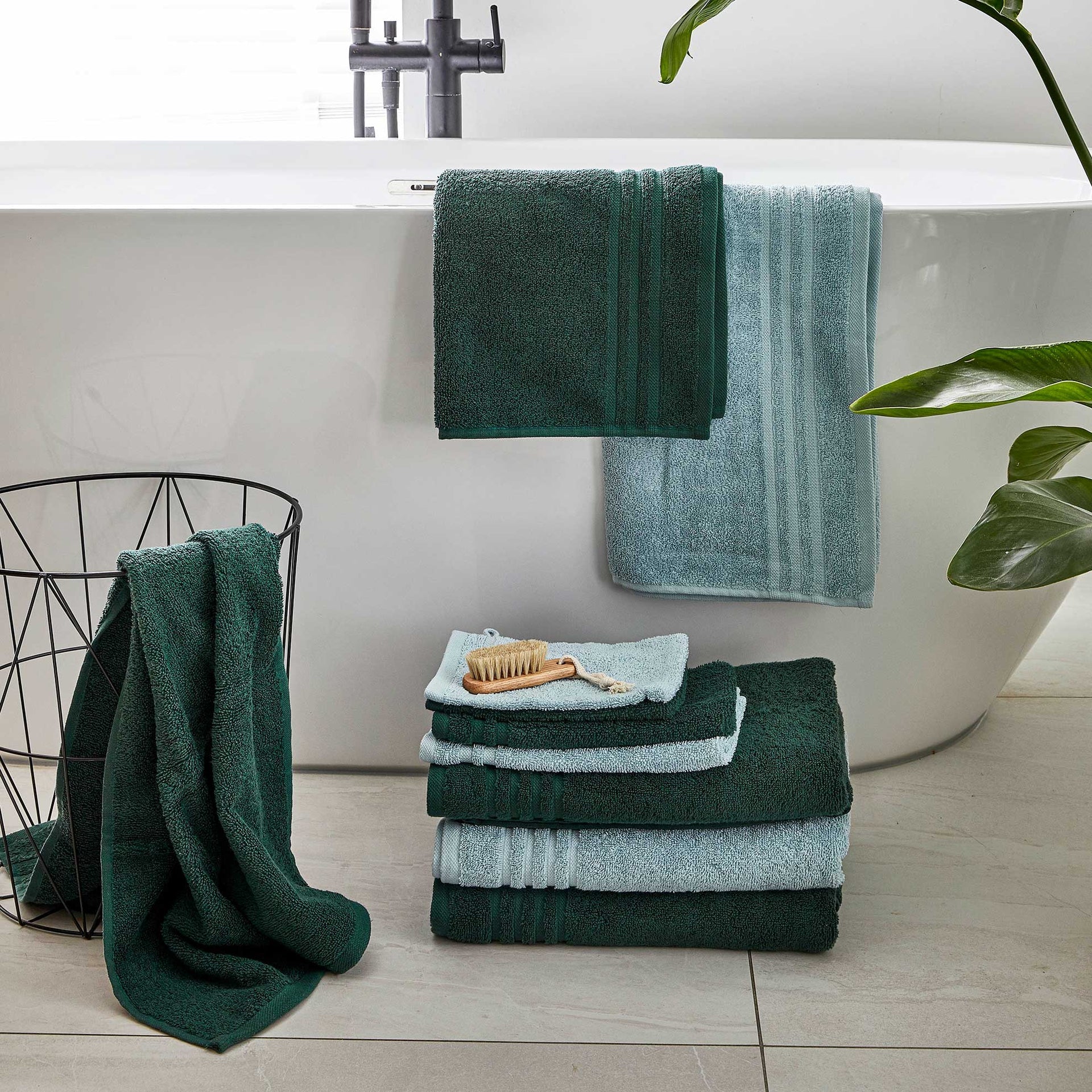 Byrklund Badlaken Bath Basics - Wit - 100% Katoen (BCI) - 70 x 140 cm
