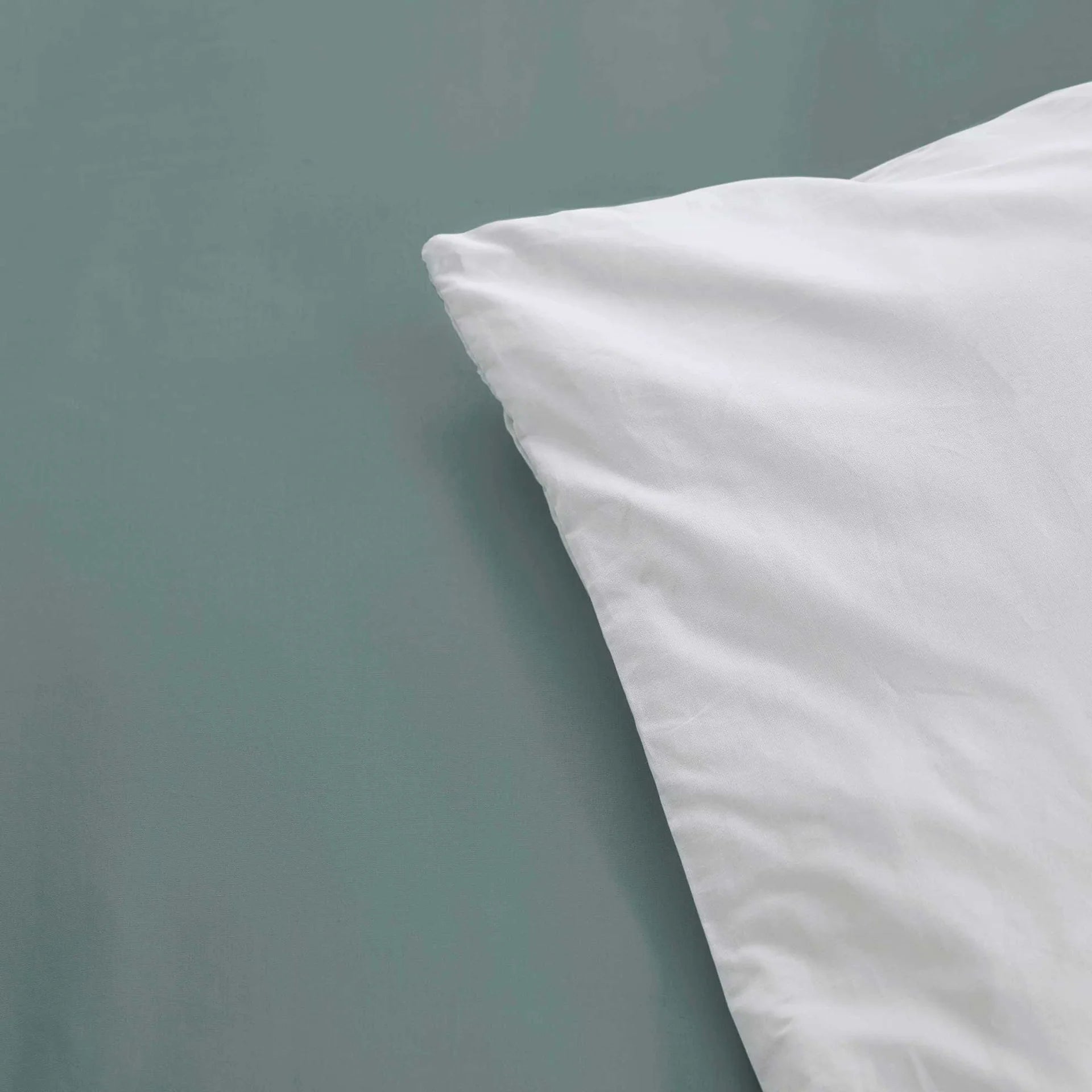 Byrklund Dekbedovertrek Side Way - Jade / Wit - 100% Katoen