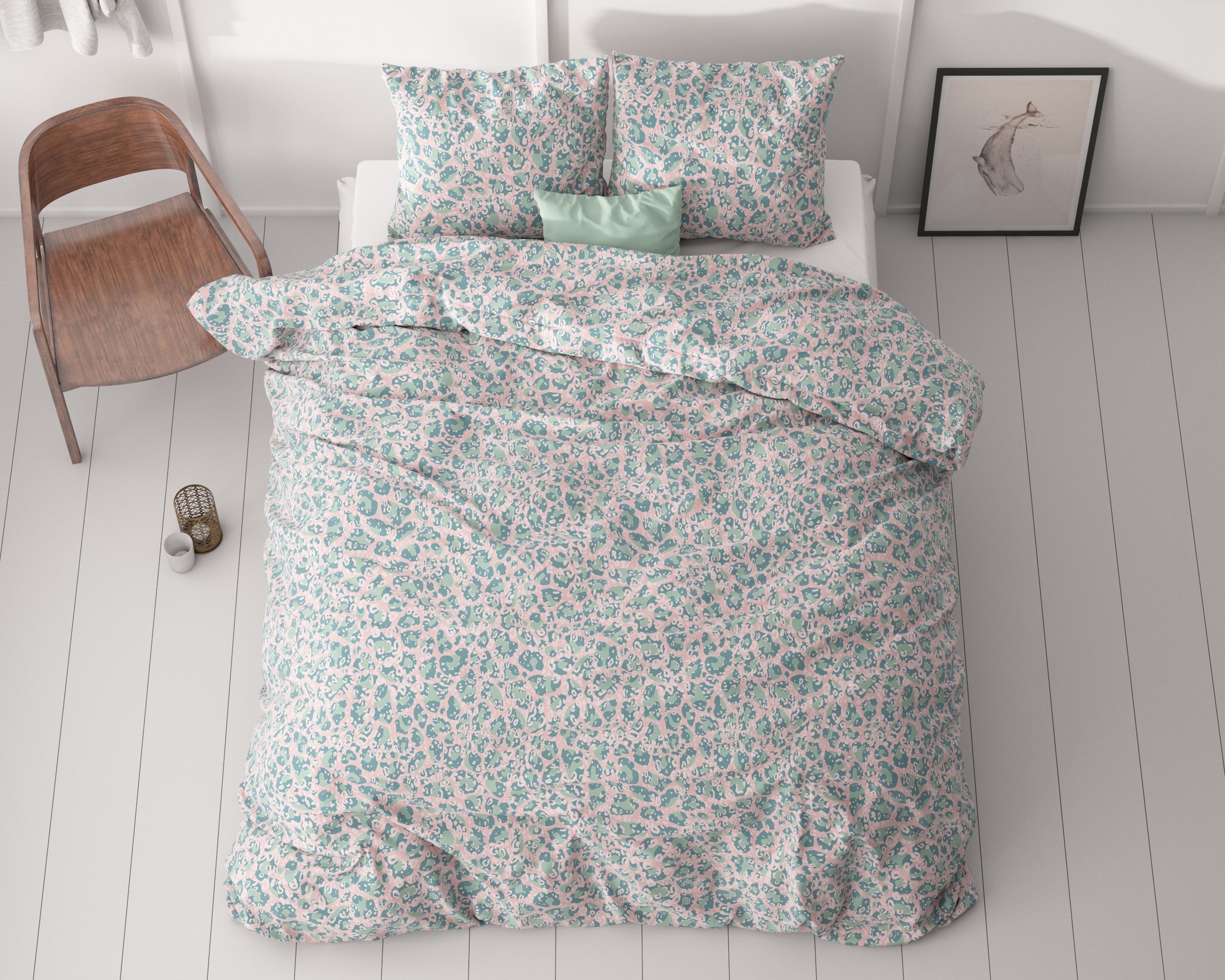 Camalia Blauw Dekbedovertrek