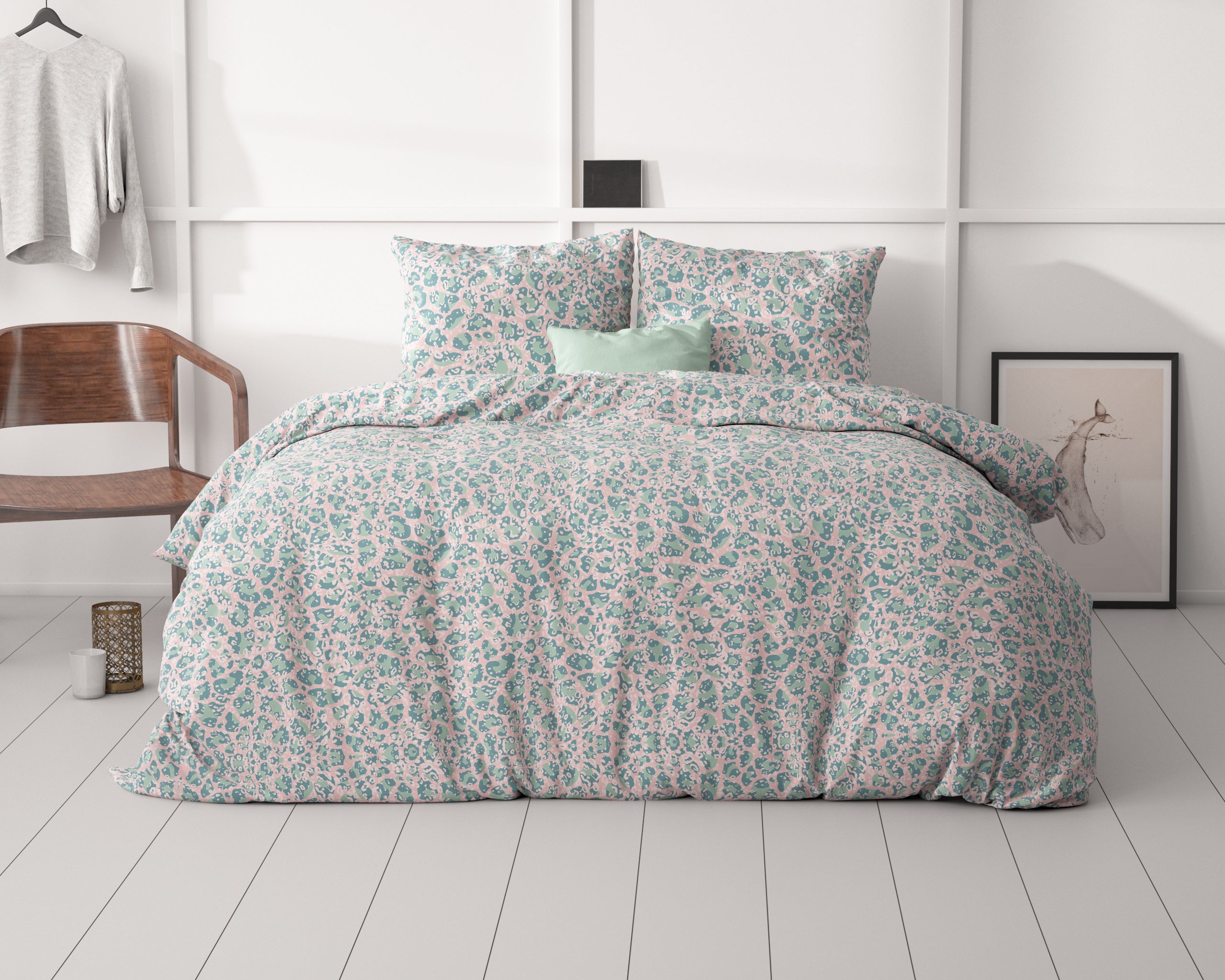 Camalia Blauw Dekbedovertrek