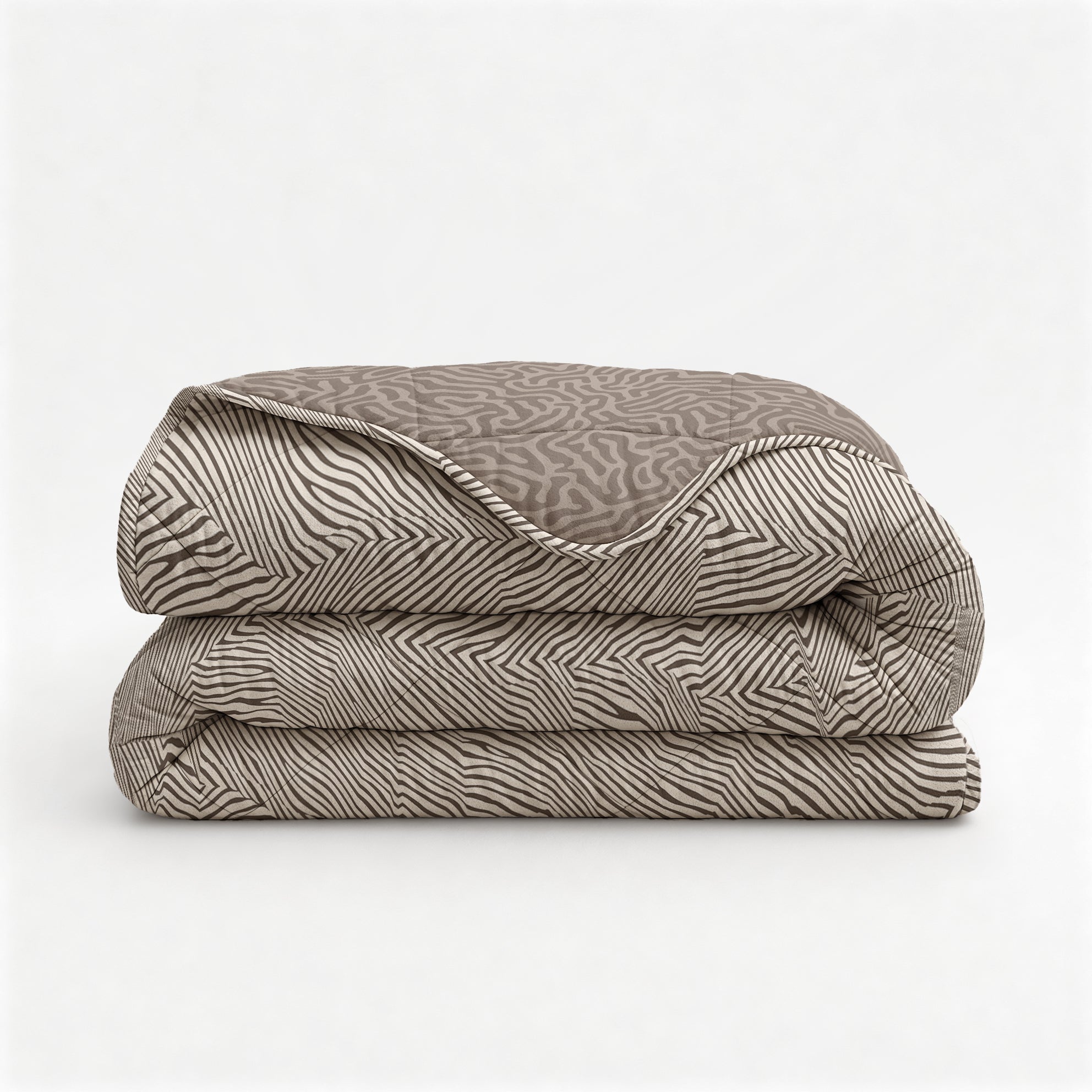 All-in One Lazy Dekbed Solitude Taupe - Dekbed met kussenslopen