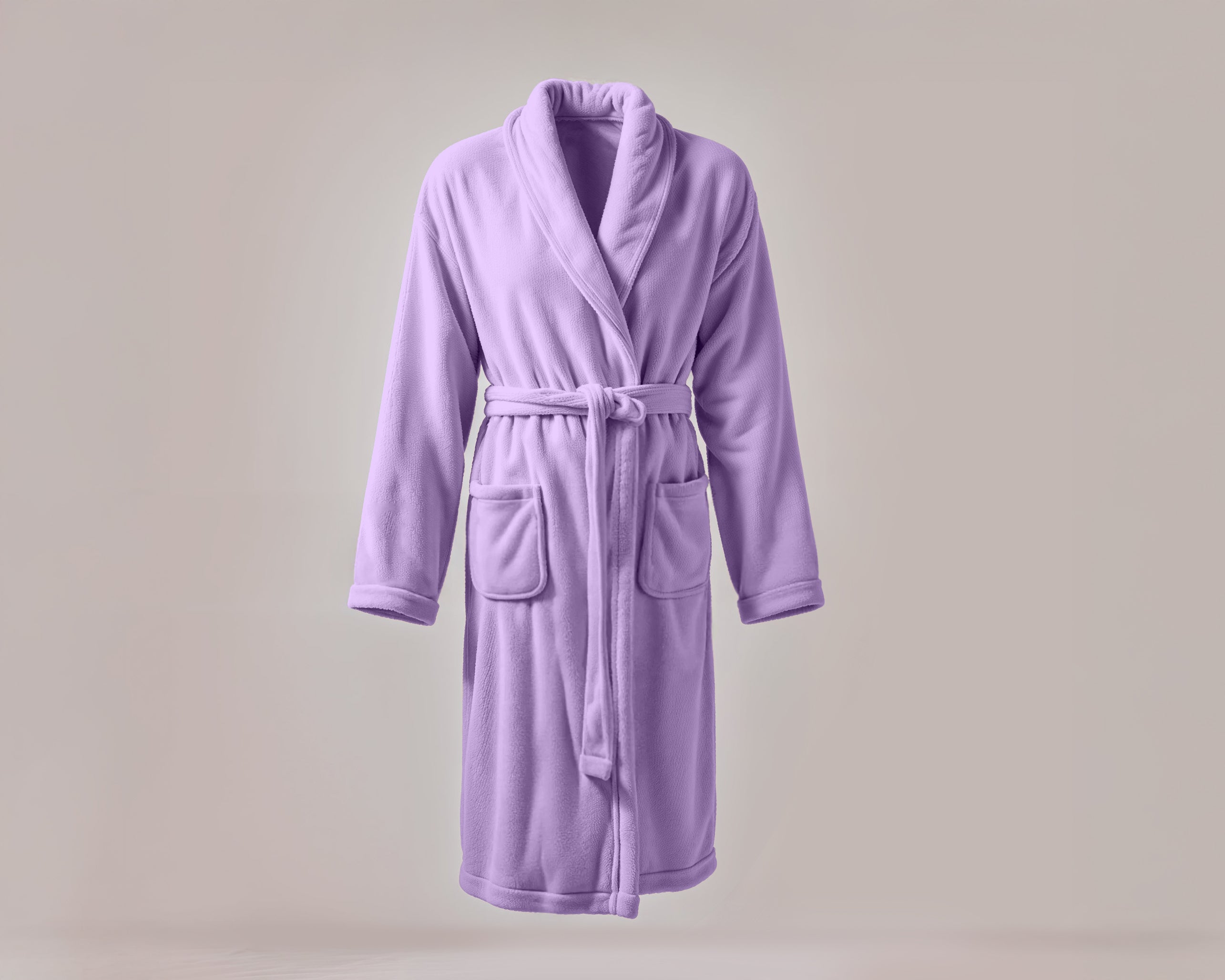 Coral Fleece Badjas Lila - Perfecte pasvorm - Absorbeert vocht - Verkrijgbaar in verschillende maten