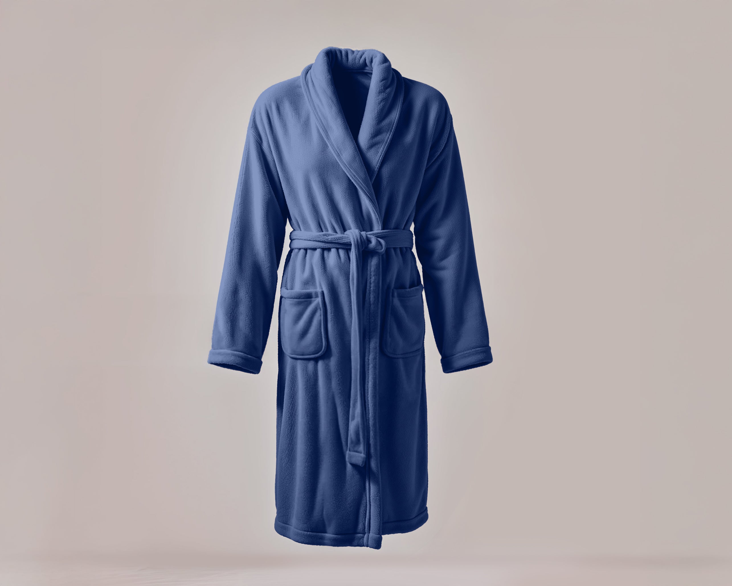 Coral Fleece Badjas Navy - Perfecte pasvorm - Absorbeert vocht - Verkrijgbaar in verschillende maten