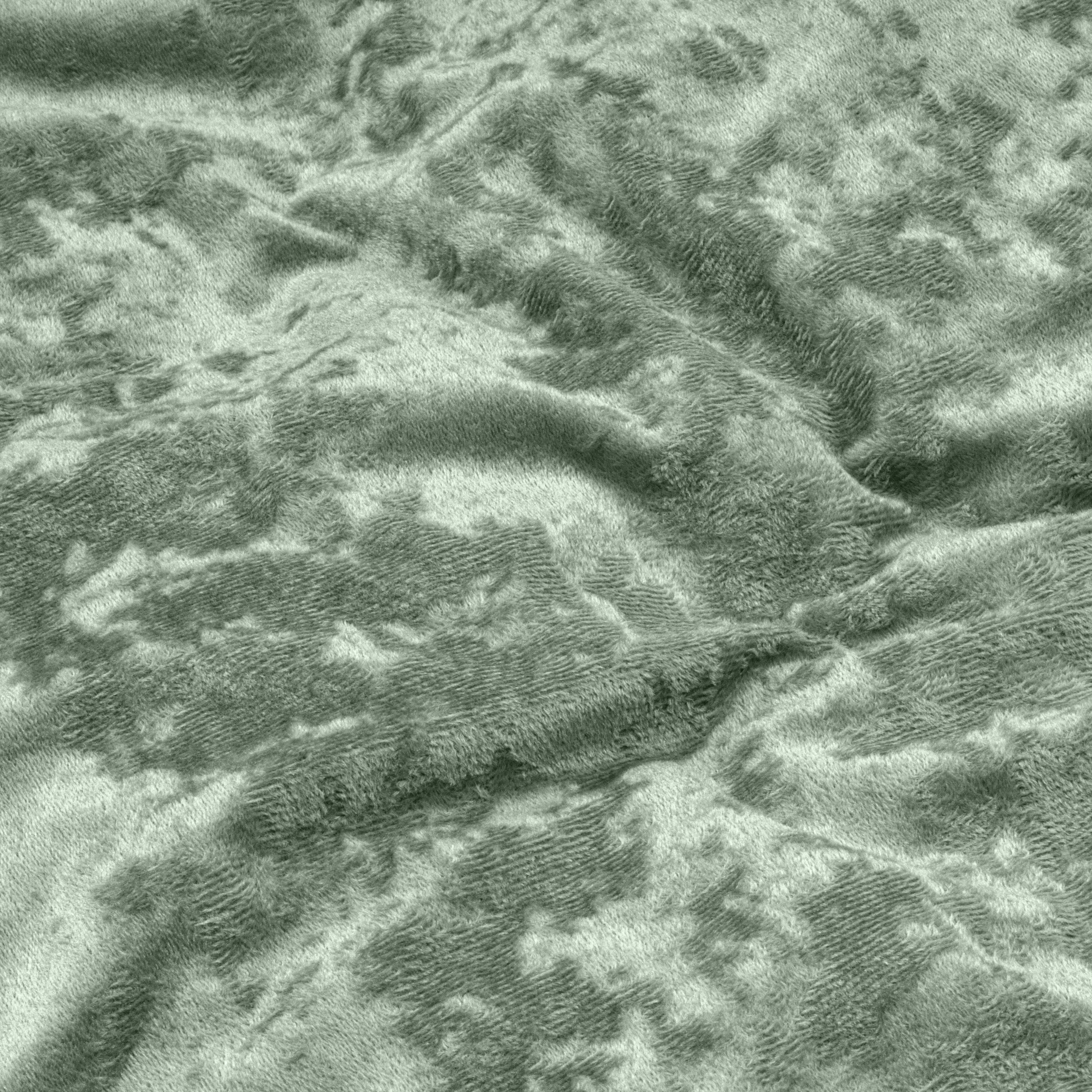 Crushed Velvet Duvet Cover Cotton Bottle Dark Green - Unique Design - Washed Effect - Luxurious Feel