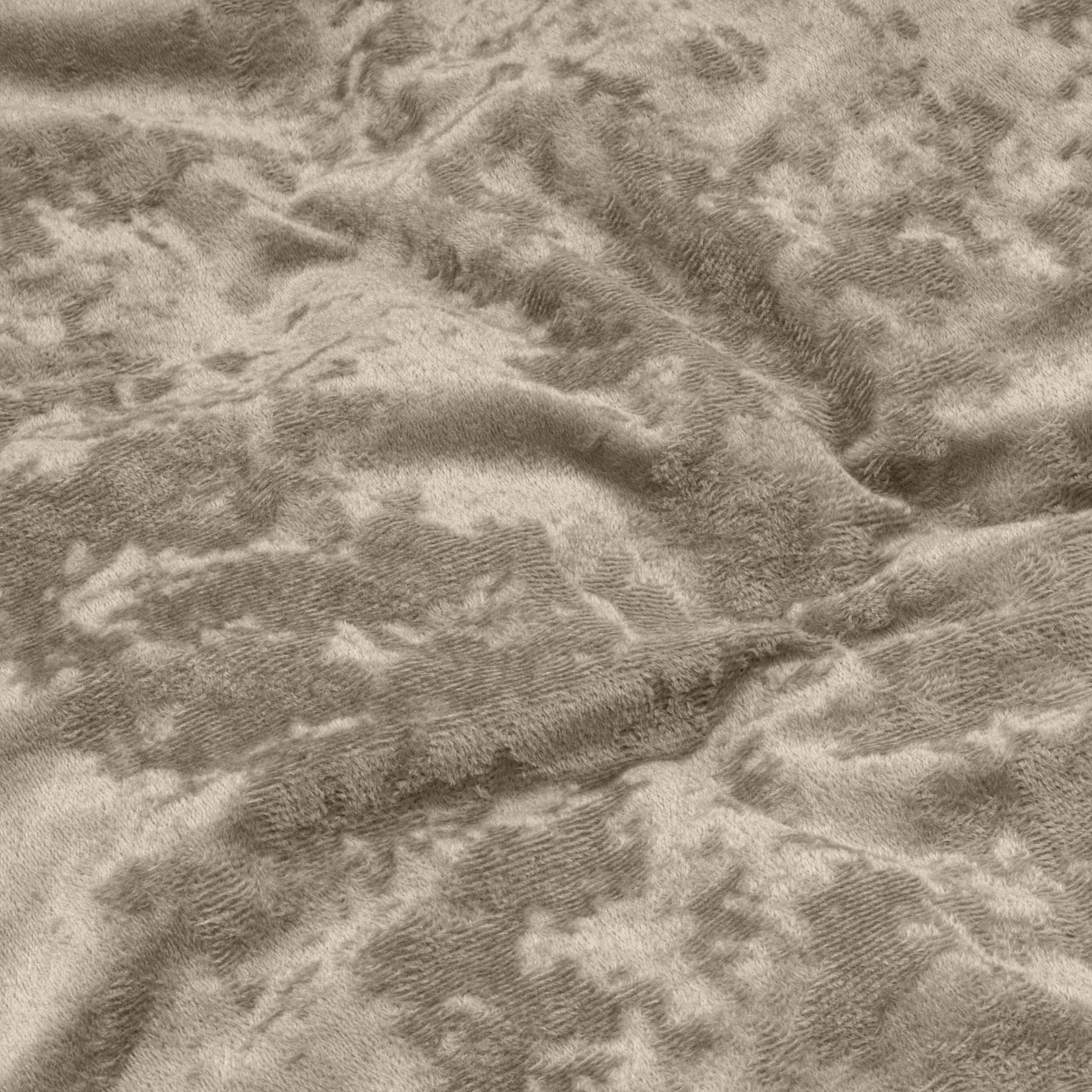 Crushed Velvet Dekbedovertrek Katoen Grijs Taupe - Uniek Design - Gewassen effect - Luxe gevoel