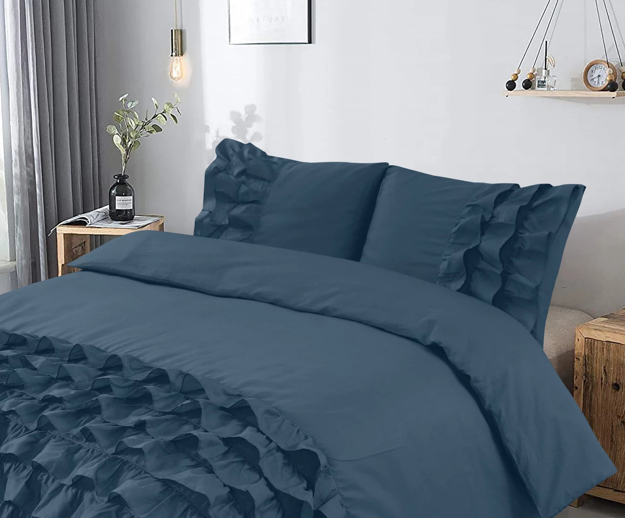 Cyprus Dekbedovertrek Blauw - 100% Katoen