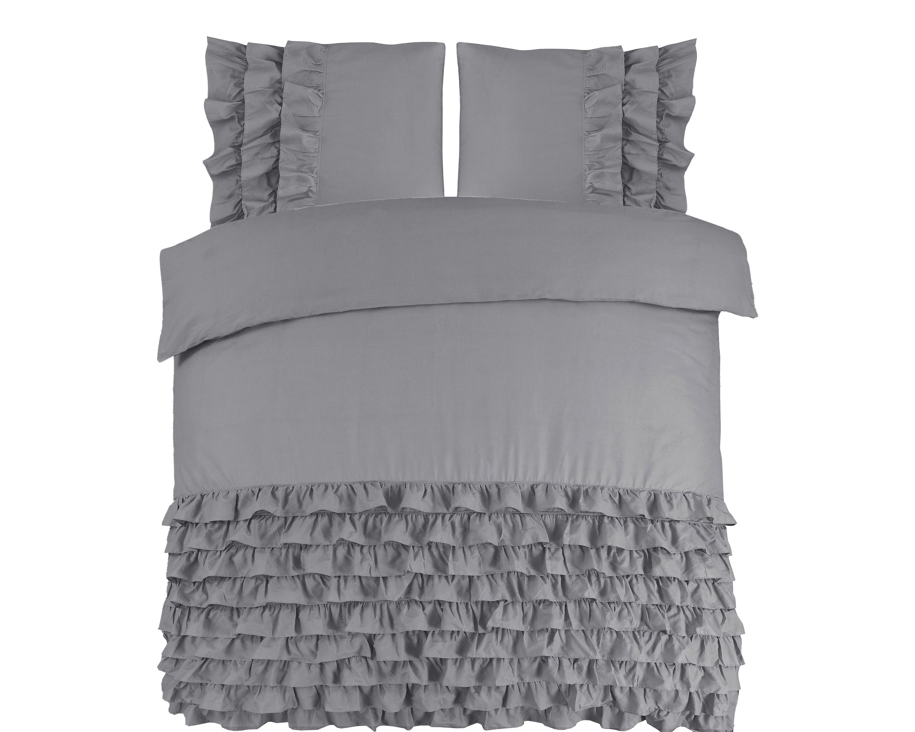 Cyprus Dekbedovertrek Grijs - Luxe Design - Super zacht geweven - Luxe verpakt