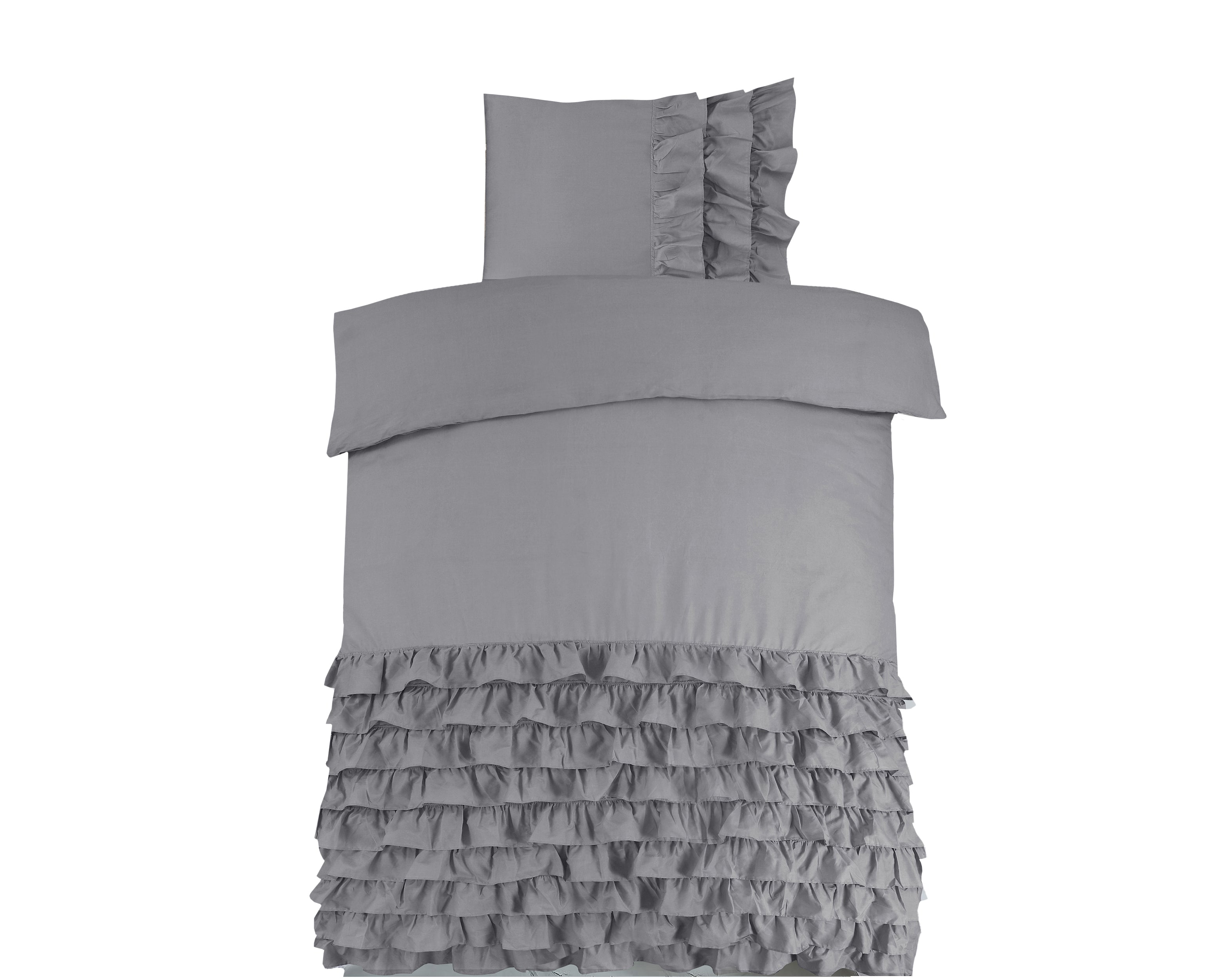 Cyprus Duvet Cover Gray - Luxury Design - Super soft woven - Luxuriously packaged