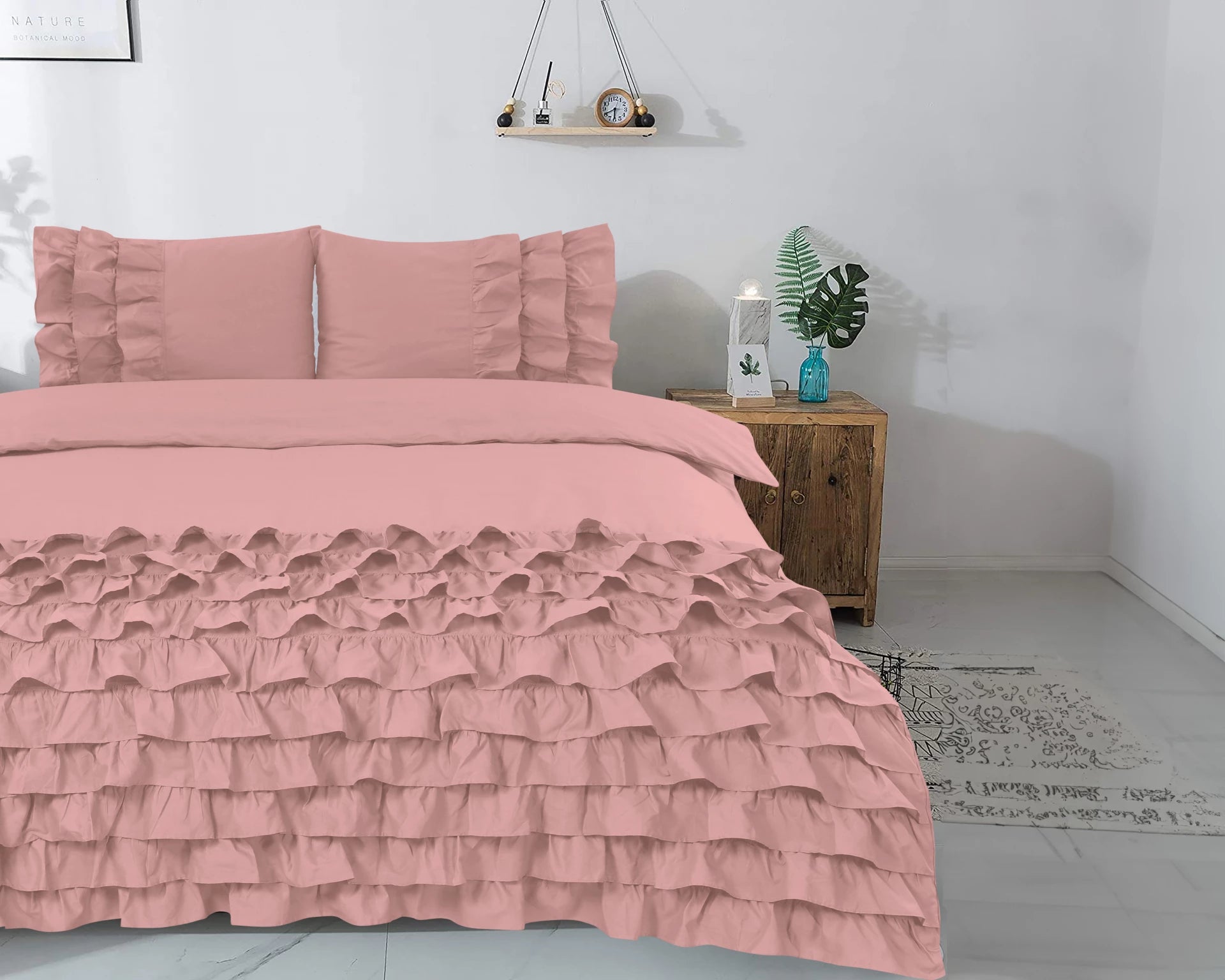 Cyprus Dekbedovertrek Roze - Luxe Design - Super zacht geweven - Luxe verpakt
