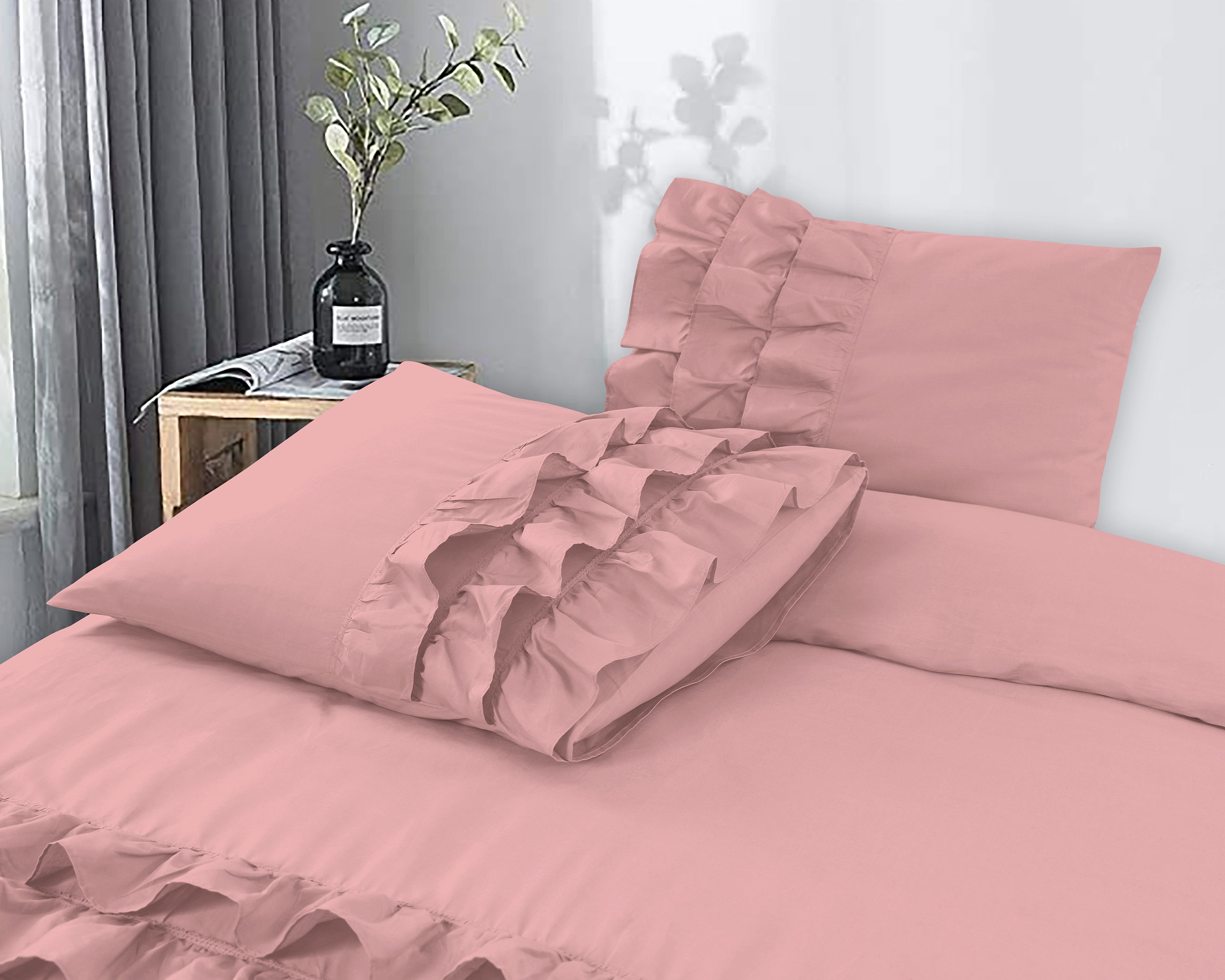 Cyprus Dekbedovertrek Roze - Luxe Design - Super zacht geweven - Luxe verpakt