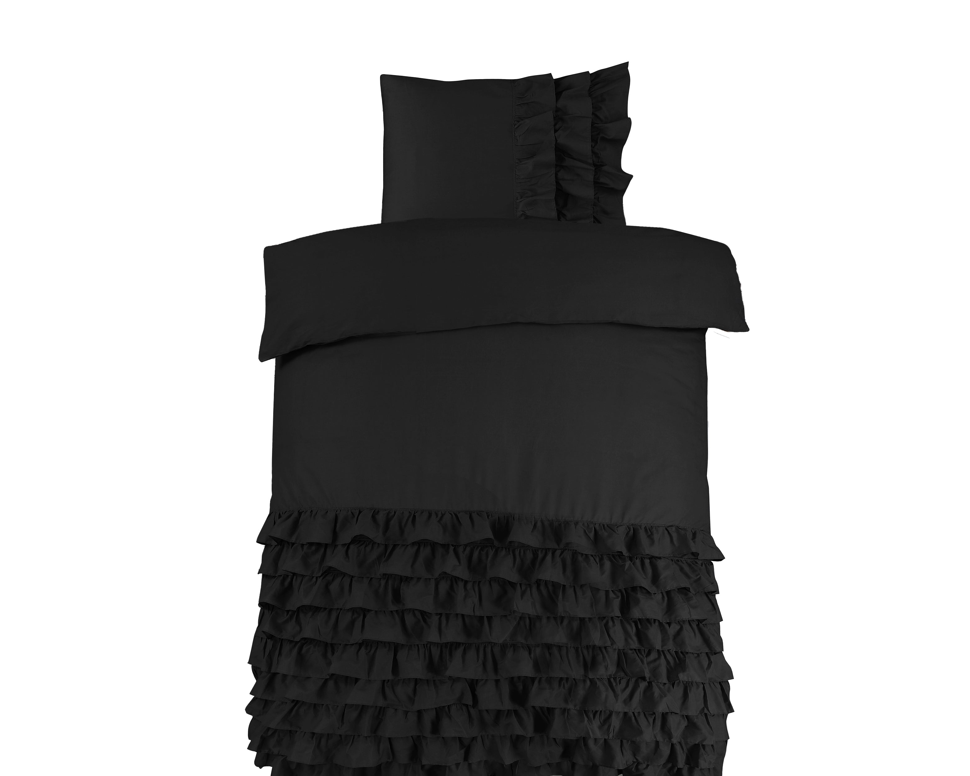 Cyprus Dekbedovertrek Zwart - Luxe Design - Super zacht geweven - Luxe verpakt