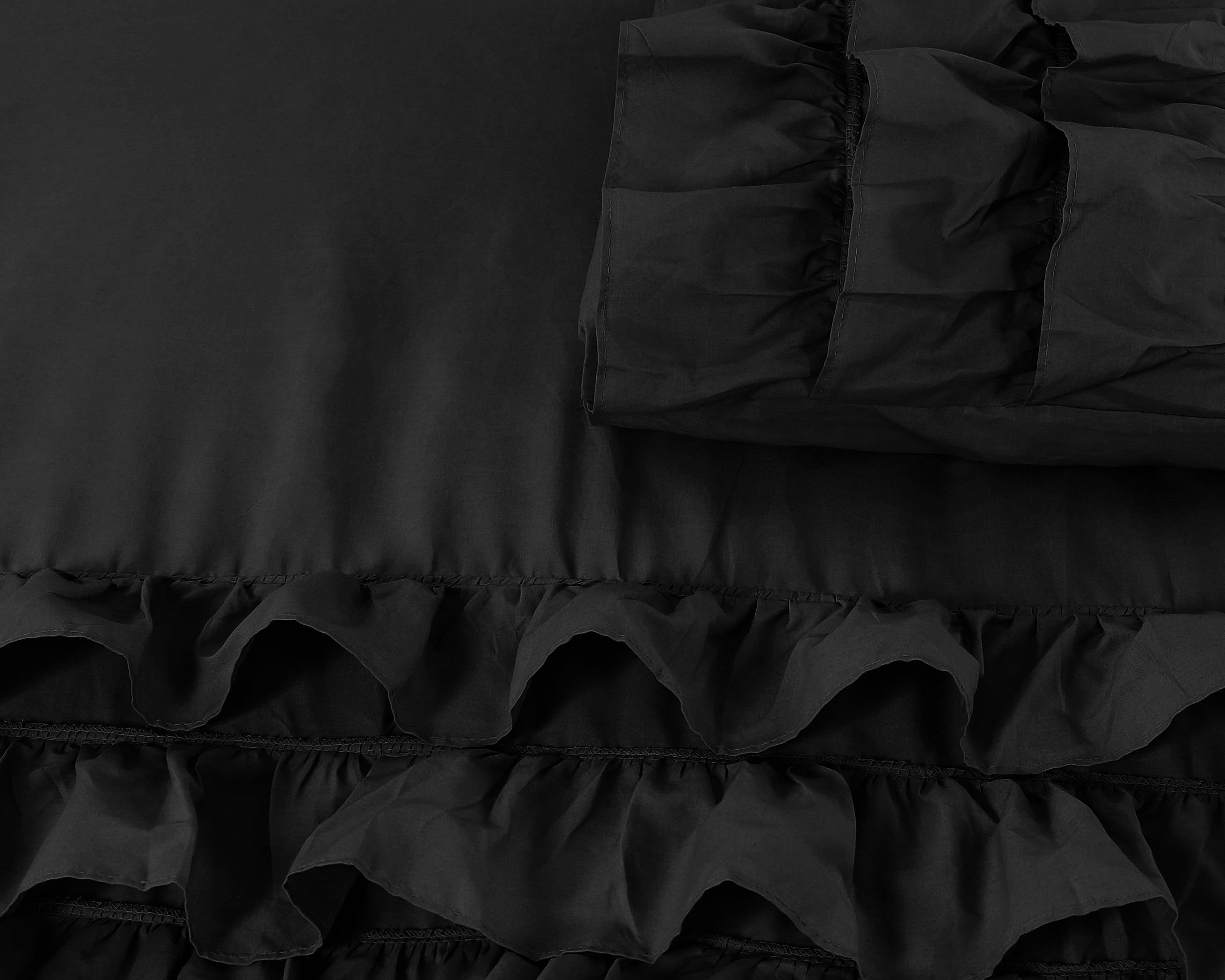 Cyprus Dekbedovertrek Zwart - Luxe Design - Super zacht geweven - Luxe verpakt