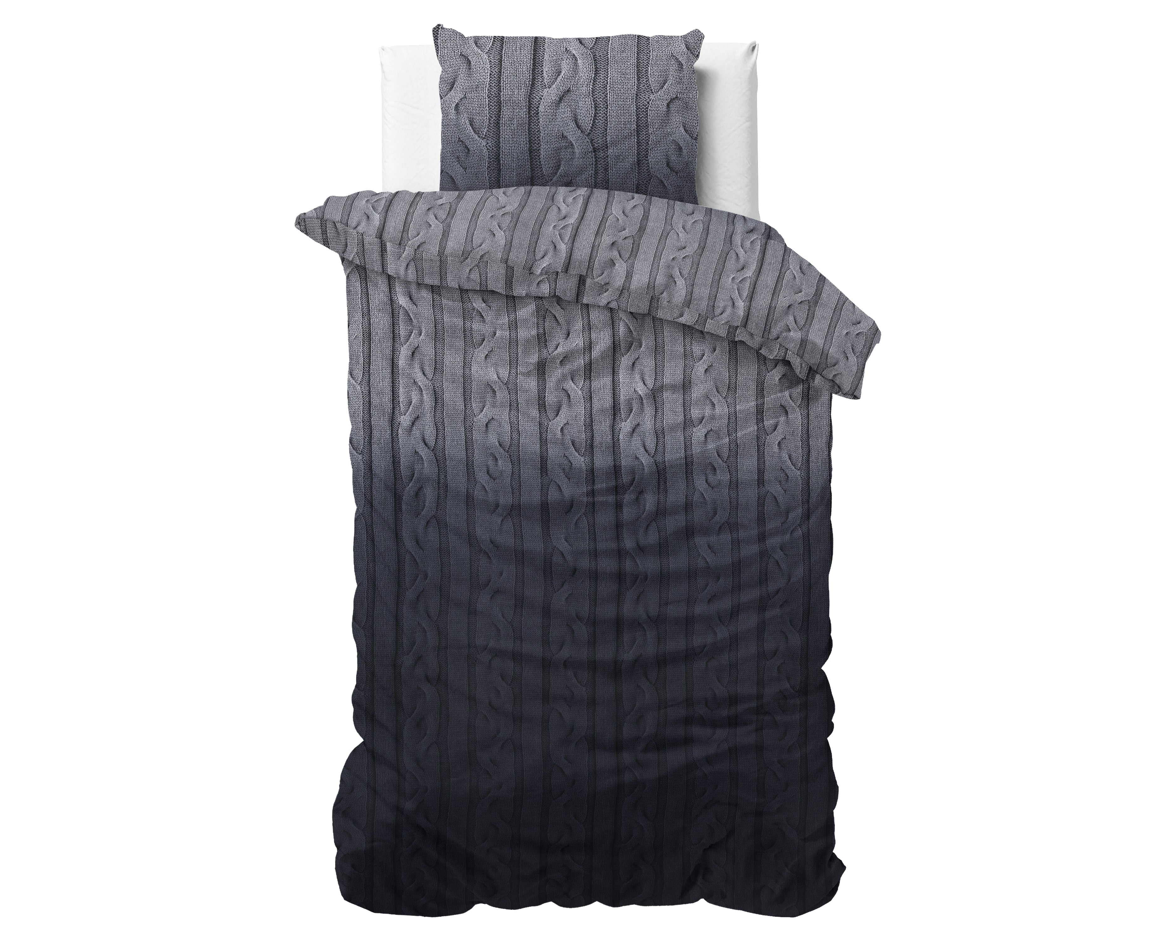 DH Flanel Dante Anthracite Duvet Cover - Thick flannel - Wonderfully warm - Heavy quality