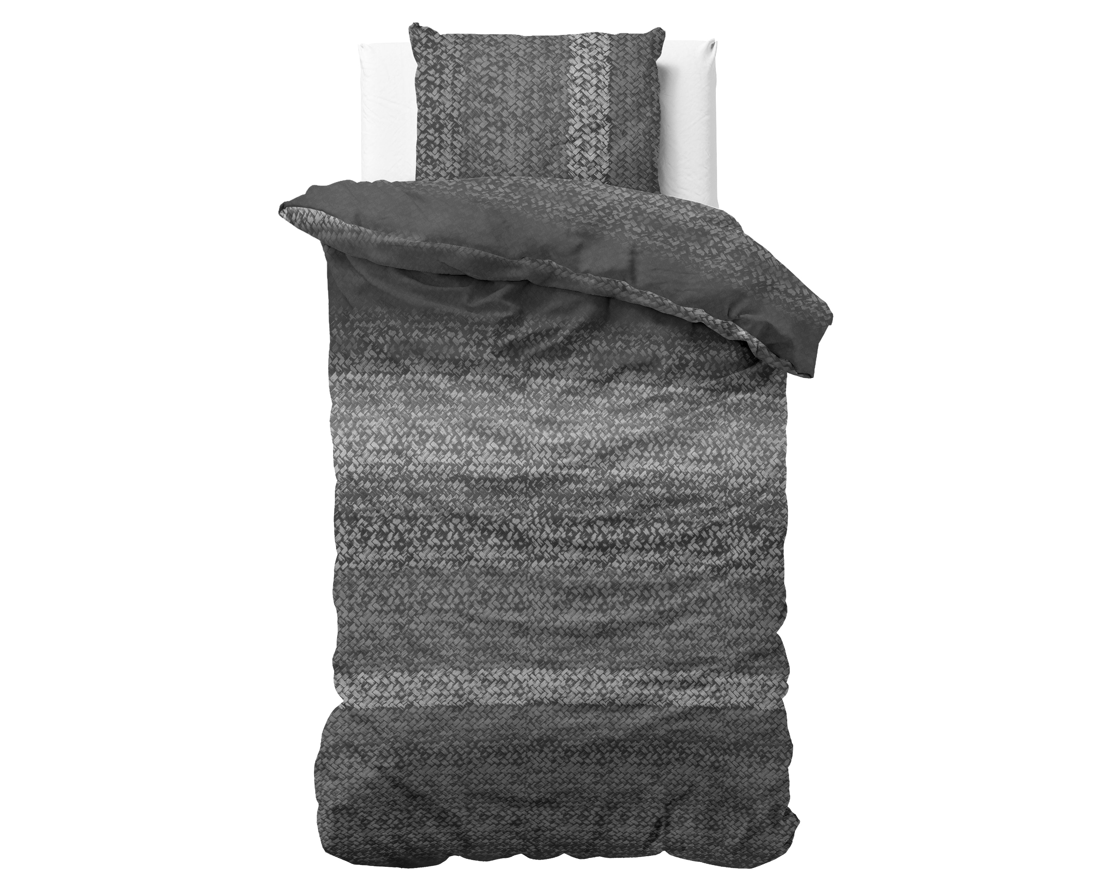 DH Flanel Gradient Knits Anthracite Duvet Cover - Thick flannel - Wonderfully warm - Heavy quality