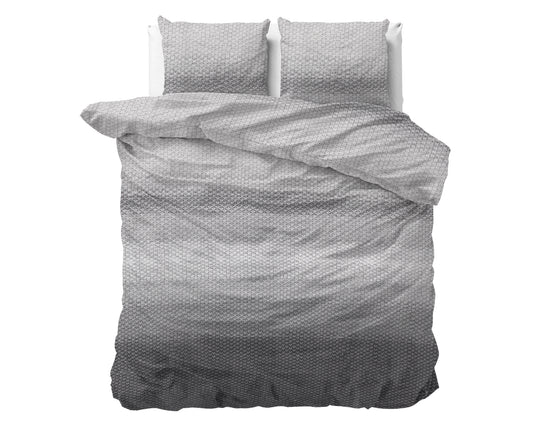 DH Flanel Tamar Grey Dekbedovertrek - Dik flanel - Heerlijk warm - Zware kwaliteit