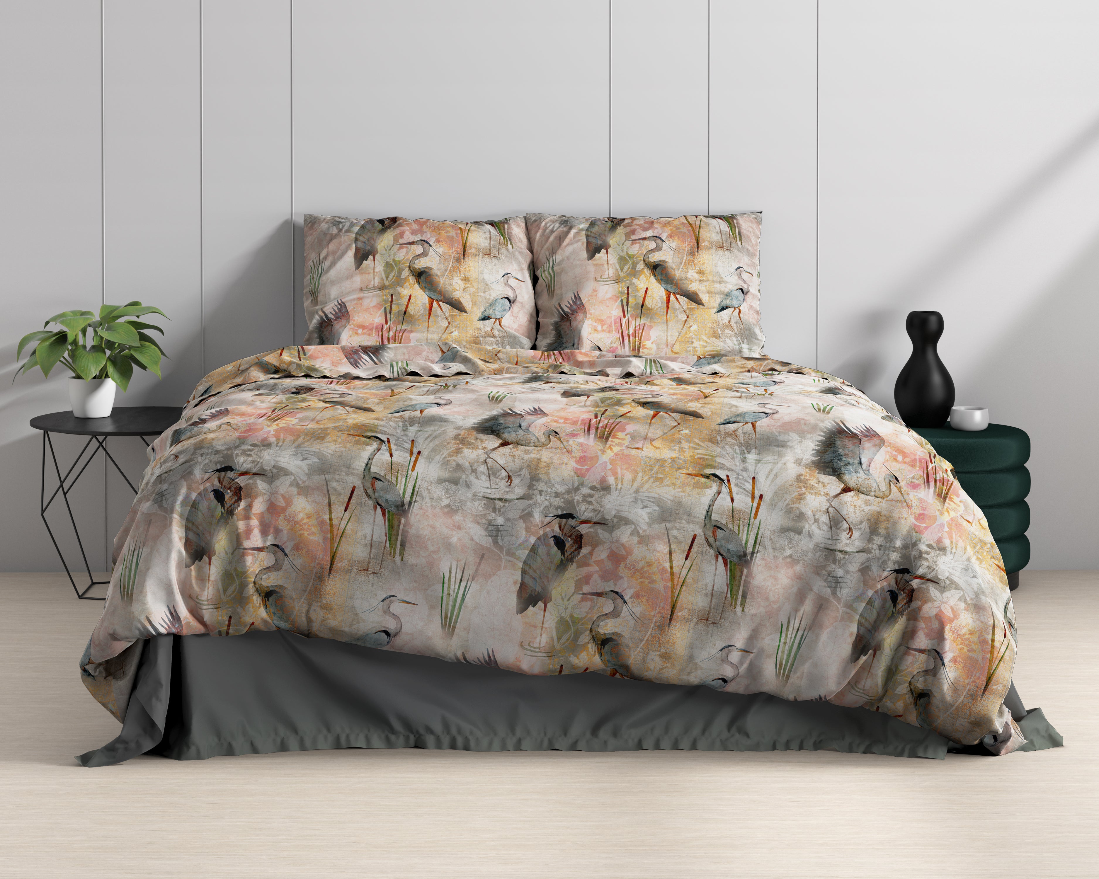 Dahila Multi Dekbedovertrek - Luxe Satijn - Hoge kwaliteit - Trendy prints