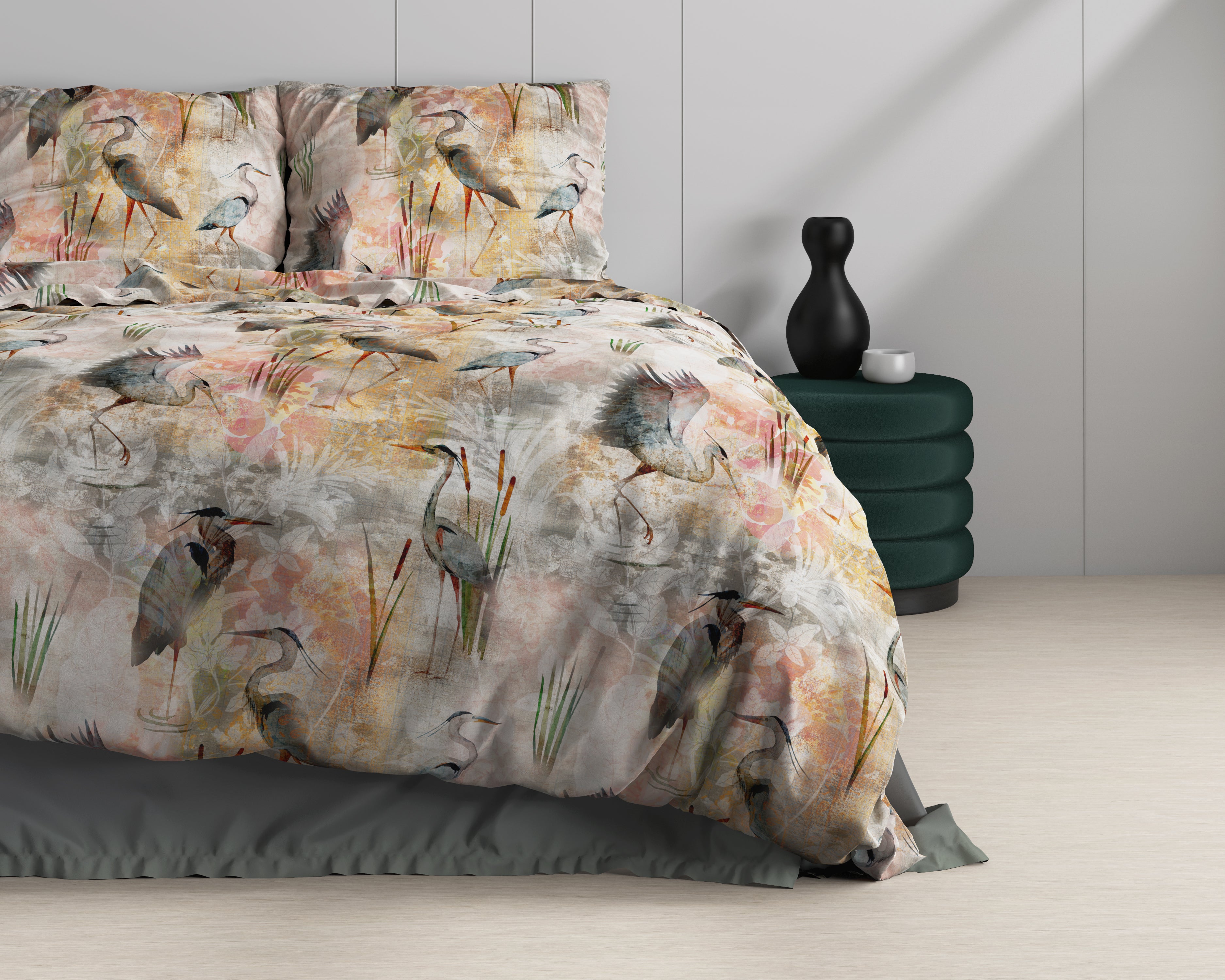 Dahila Multi Dekbedovertrek - Luxe Satijn - Hoge kwaliteit - Trendy prints