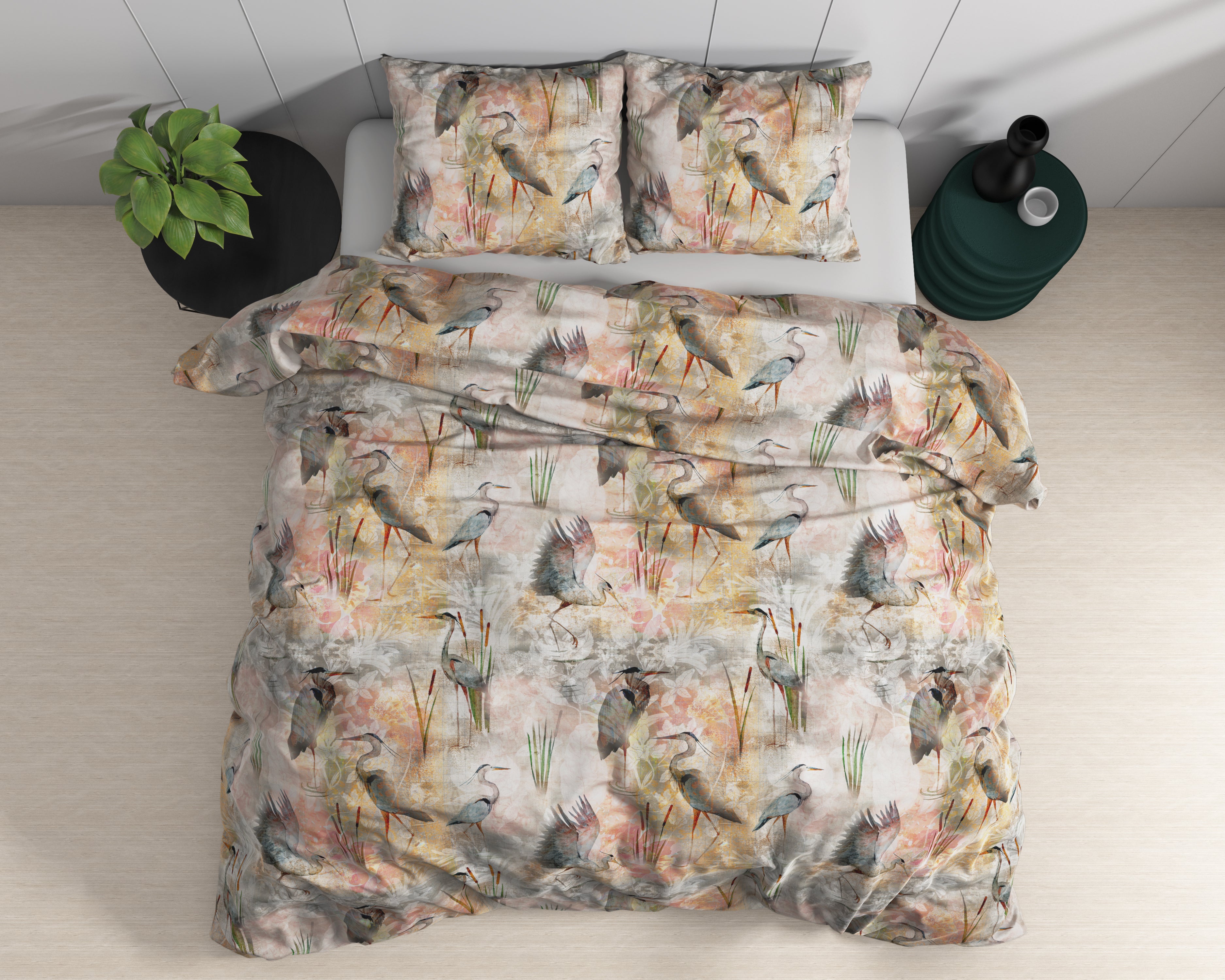 Dahila Multi Dekbedovertrek - Luxe Satijn - Hoge kwaliteit - Trendy prints