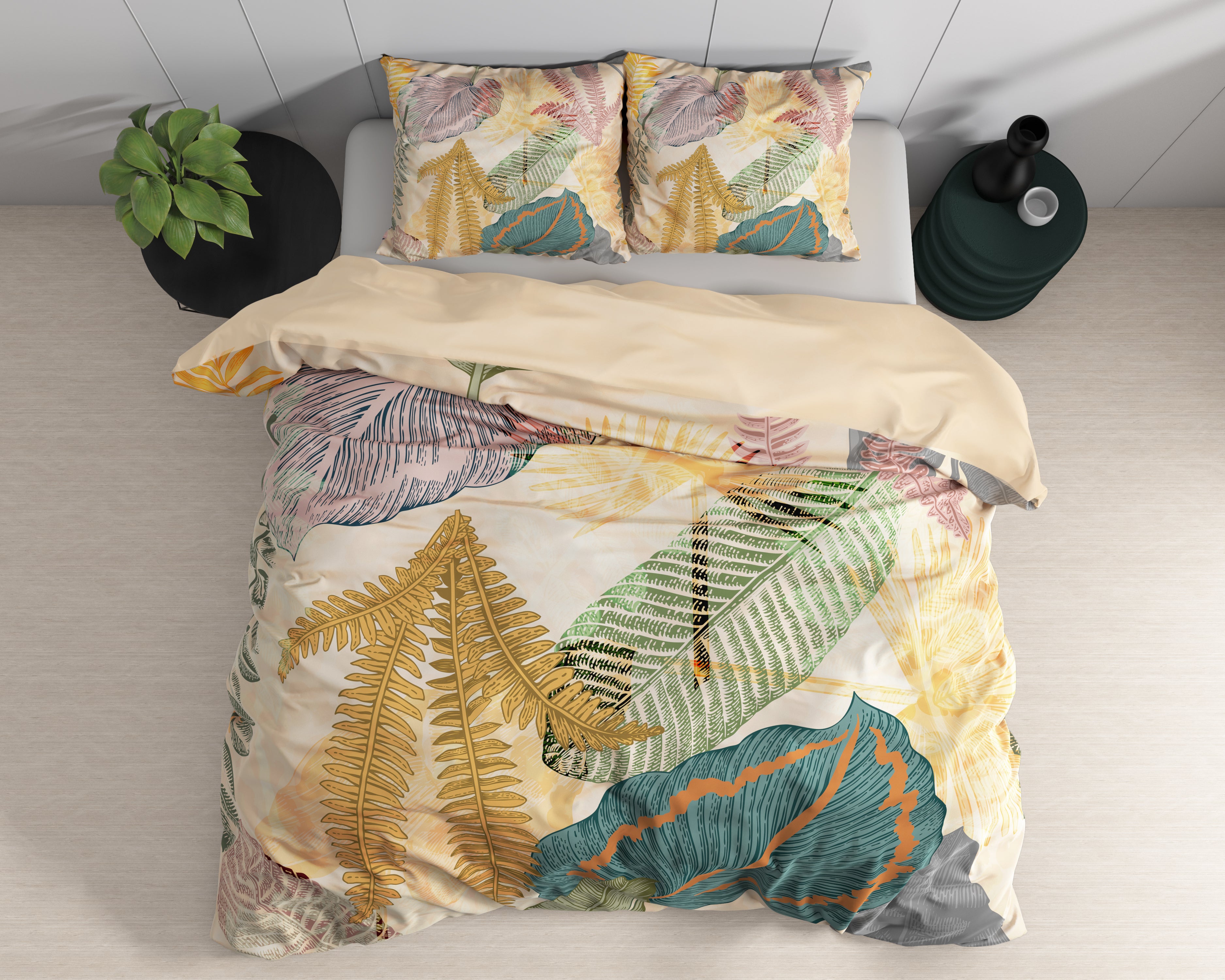 Daisy Multi Dekbedovertrek - Luxe Satijn - Hoge kwaliteit - Trendy prints