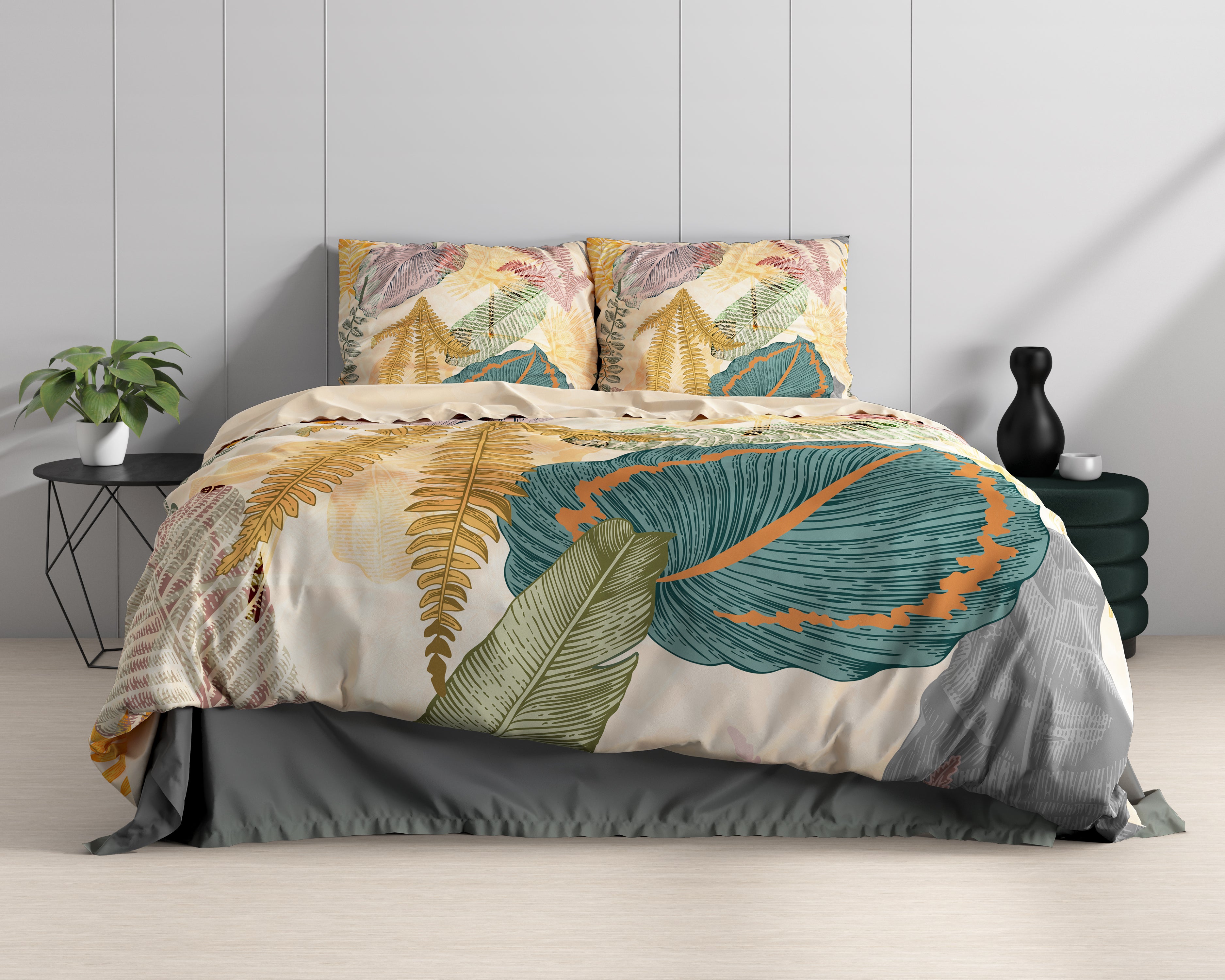 Daisy Multi Dekbedovertrek - Luxe Satijn - Hoge kwaliteit - Trendy prints