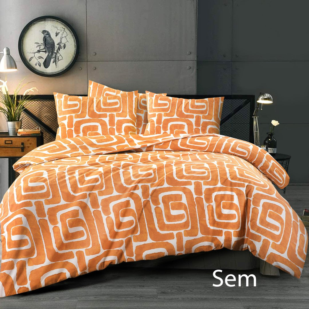 Sem Dekbedovertrek Oranje | 100% Katoen & Luxe Design