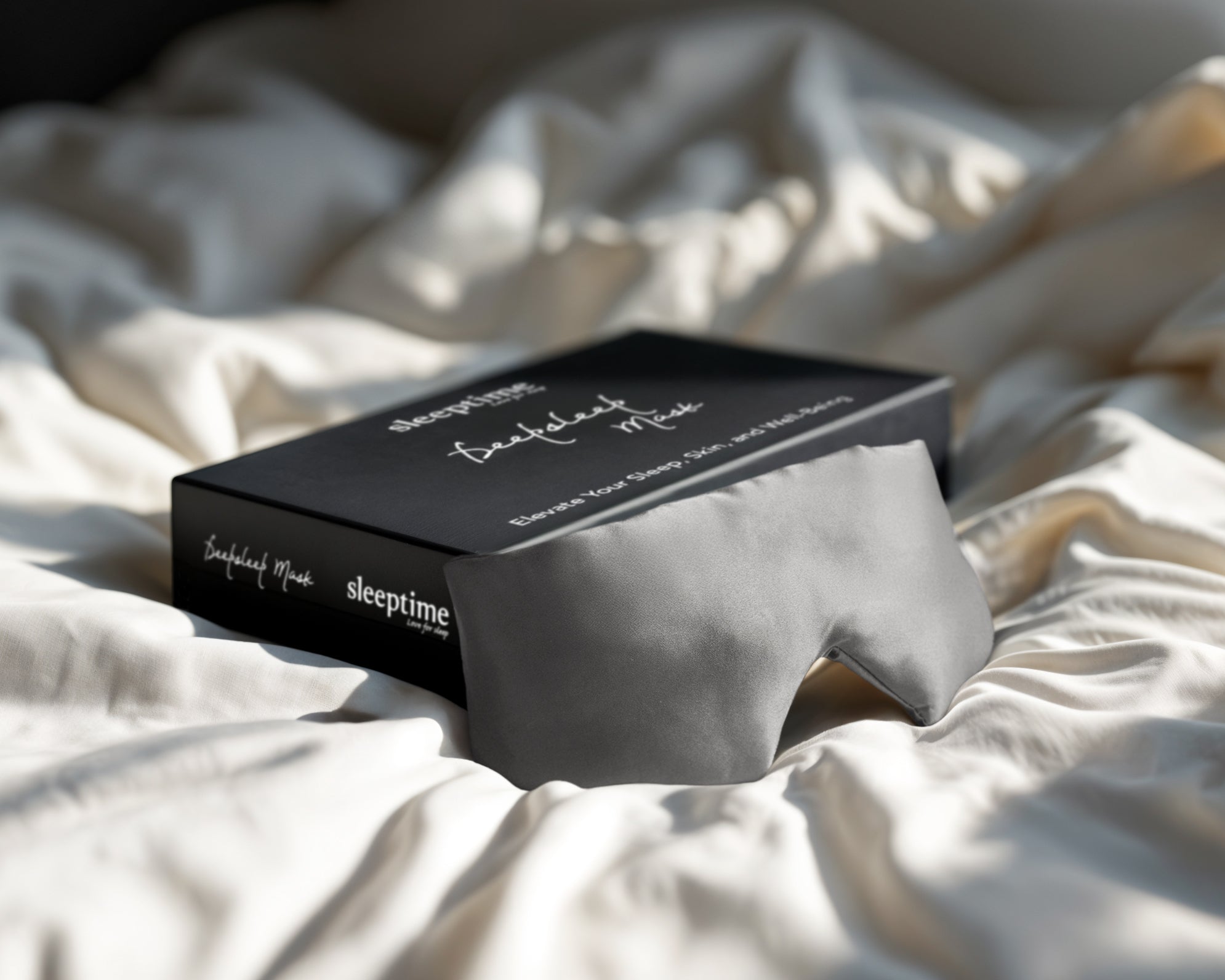 Deepsleep Mask Anthracite 68 x 12 - Suitable for all skin types - Ultra soft - Prevents skin irritation
