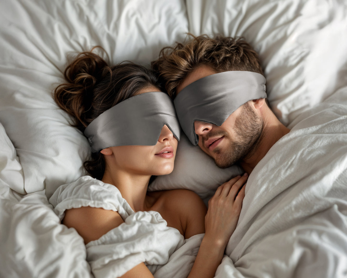 Deepsleep Mask Antraciet 68 x 12 - Geschikt voor elke huid – Ultra zacht – Voorkomen van huid irritatie