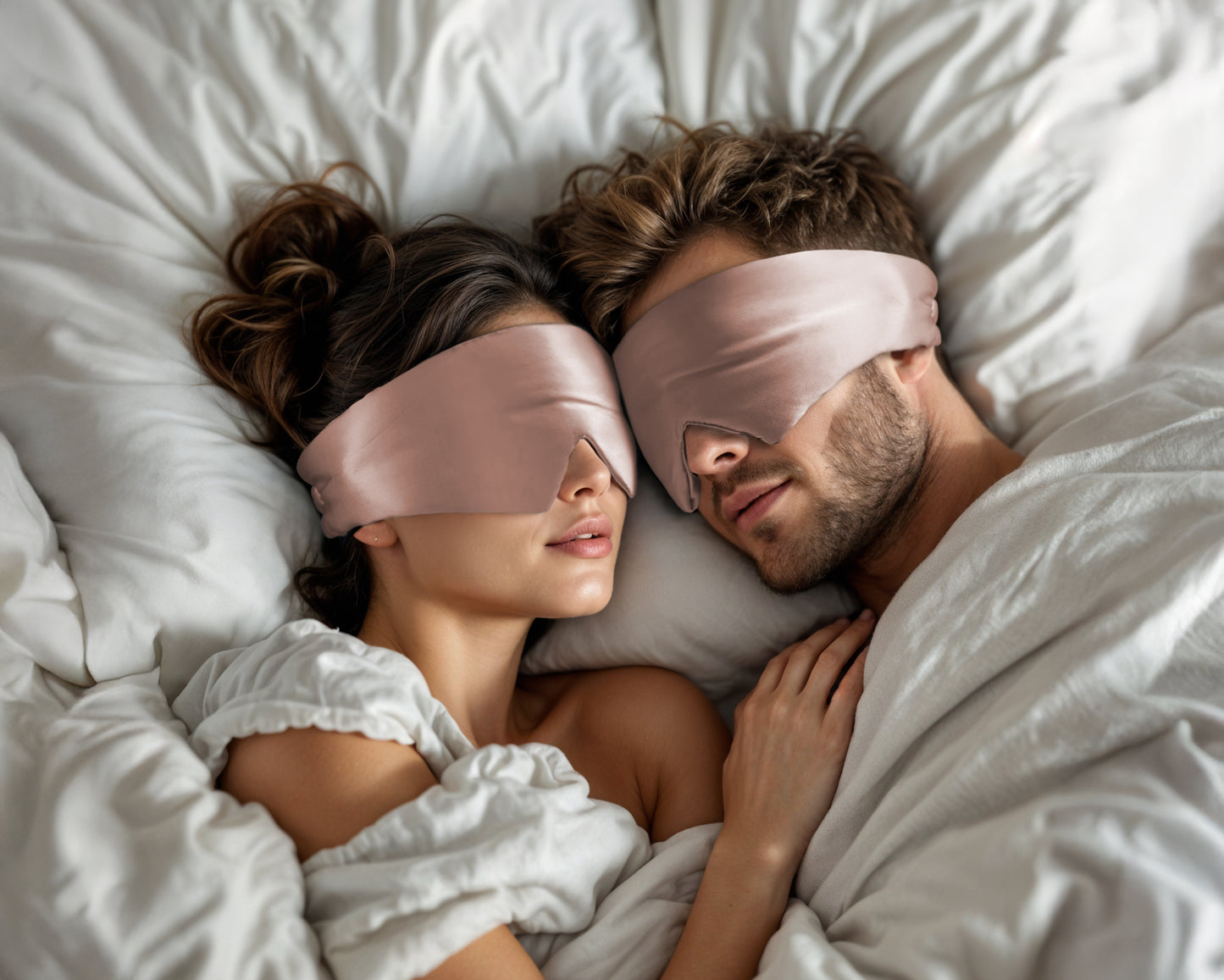 Deepsleep Mask Oud roze 68 x 12 - Geschikt voor elke huid – Ultra zacht – Voorkomen van huid irritatie