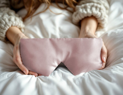 Deepsleep Mask Oud roze 68 x 12 - Geschikt voor elke huid – Ultra zacht – Voorkomen van huid irritatie