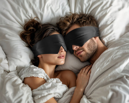 Deepsleep Mask Zwart 68 x 12 - Geschikt voor elke huid – Ultra zacht – Voorkomen van huid irritatie