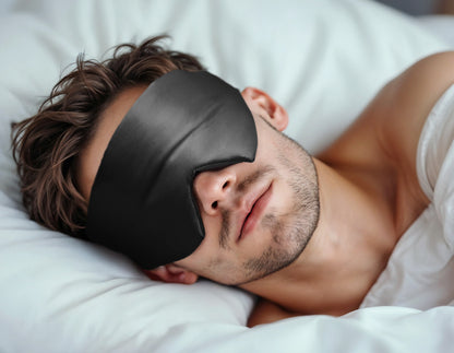 Deepsleep Mask Zwart 68 x 12 - Geschikt voor elke huid – Ultra zacht – Voorkomen van huid irritatie