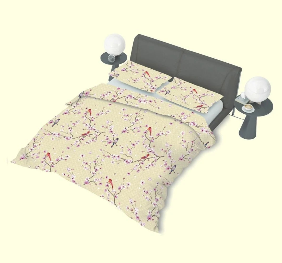 Duvet Cover Japon Cream – Luxurious Blossom Design for Stylish Bedrooms