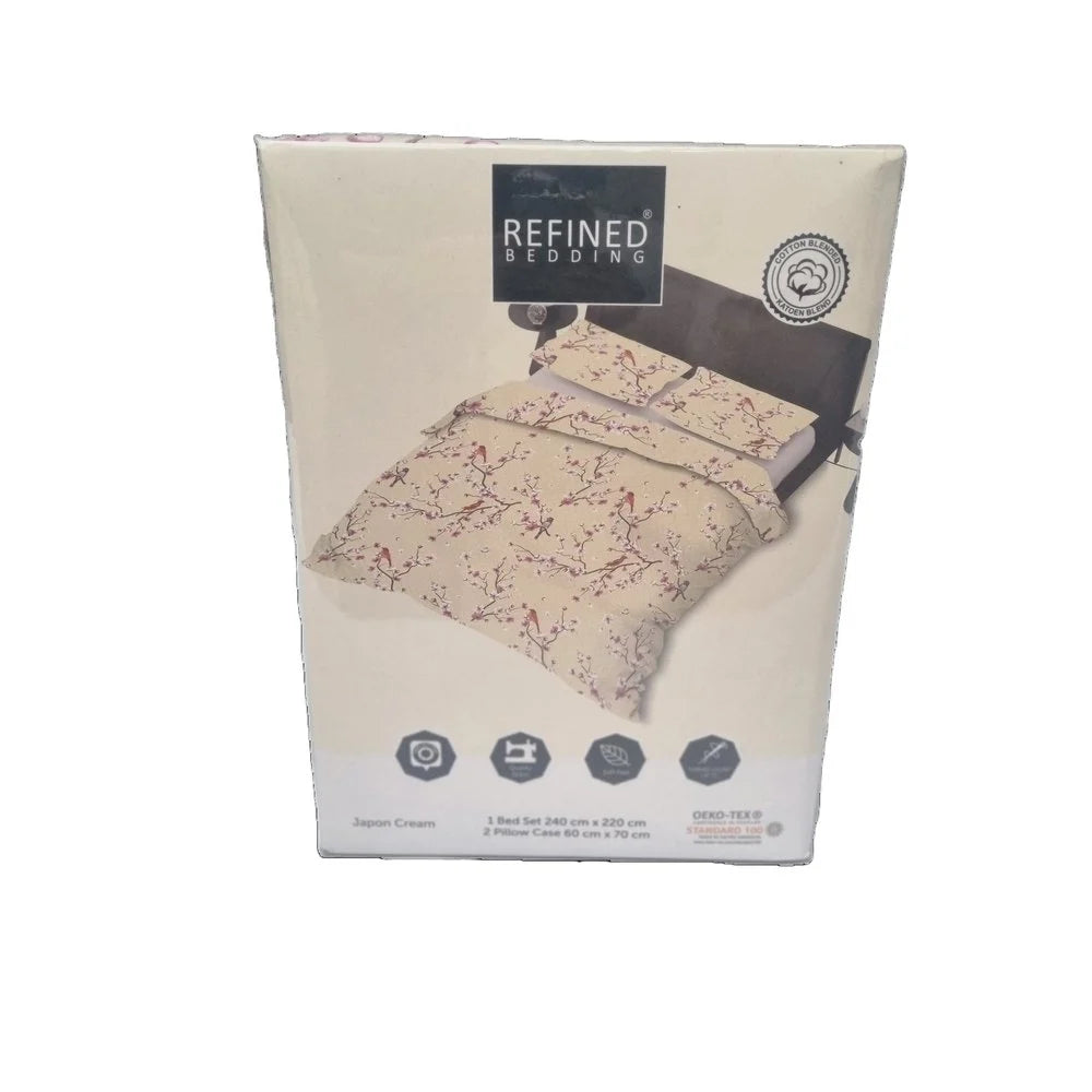 Duvet Cover Japon Cream – Luxurious Blossom Design for Stylish Bedrooms