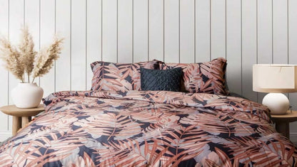 Dekbedovertrek Katoen Satijn Tropical Escape - Luxe Beddengoed voor een Tropische Sfeer