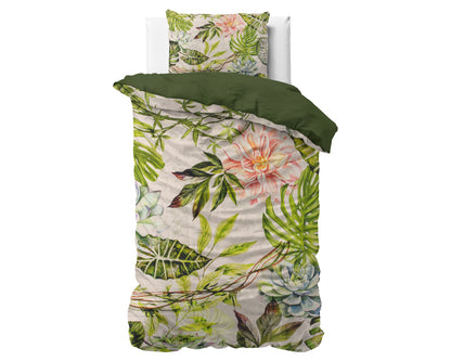 Destiny White Dekbedovertrek - Ademend katoen - Trendy designs - Met drukknopen