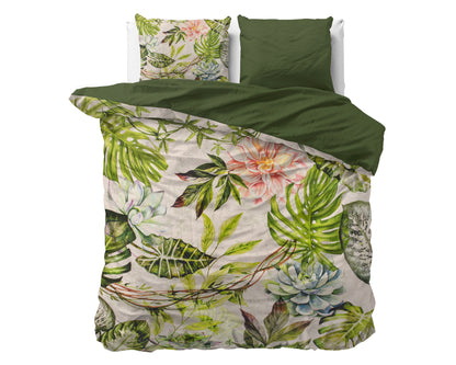 Destiny White Dekbedovertrek - Ademend katoen - Trendy designs - Met drukknopen