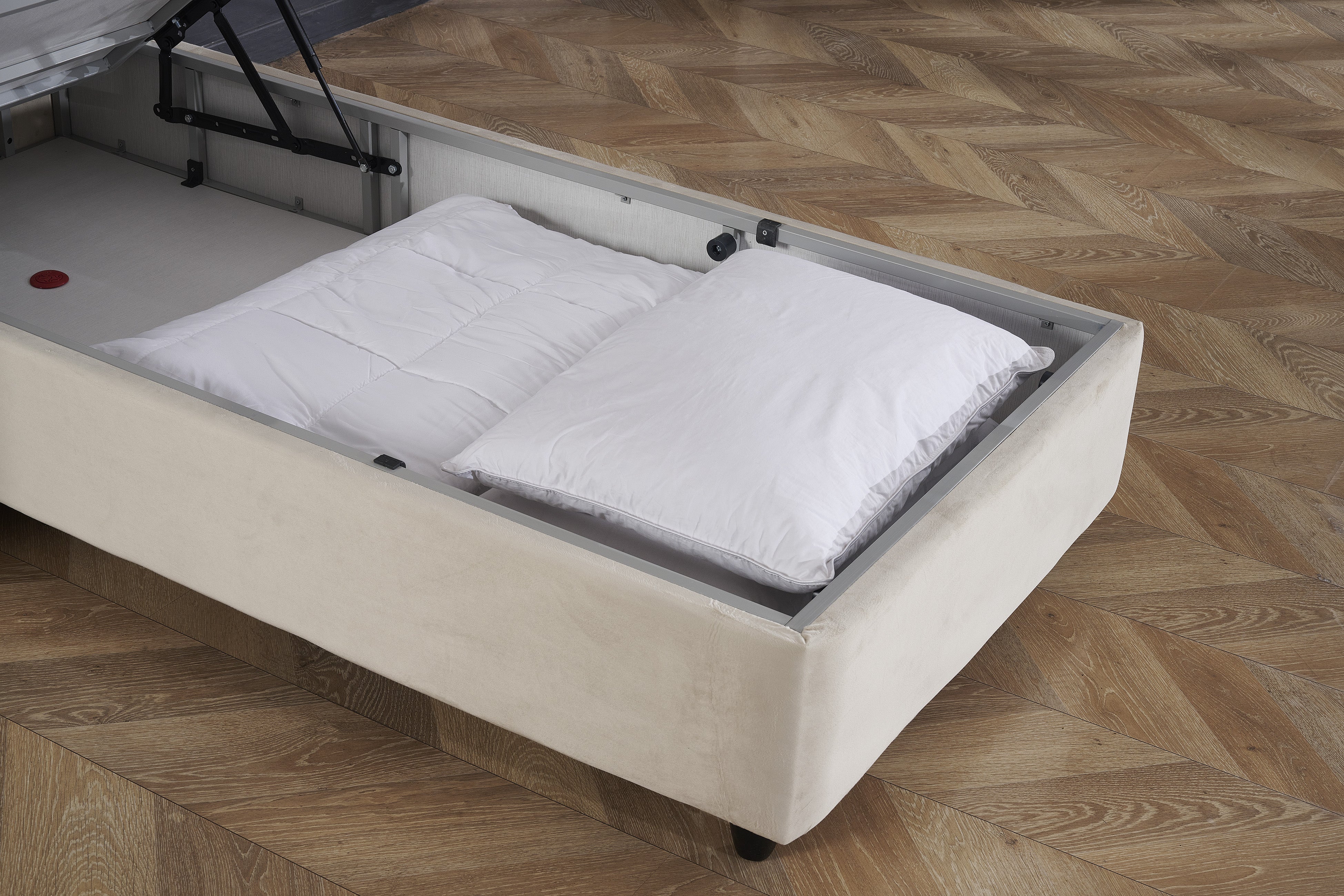 Dreamhouse Boxspring met opbergruimte Aurora Beige 90x200