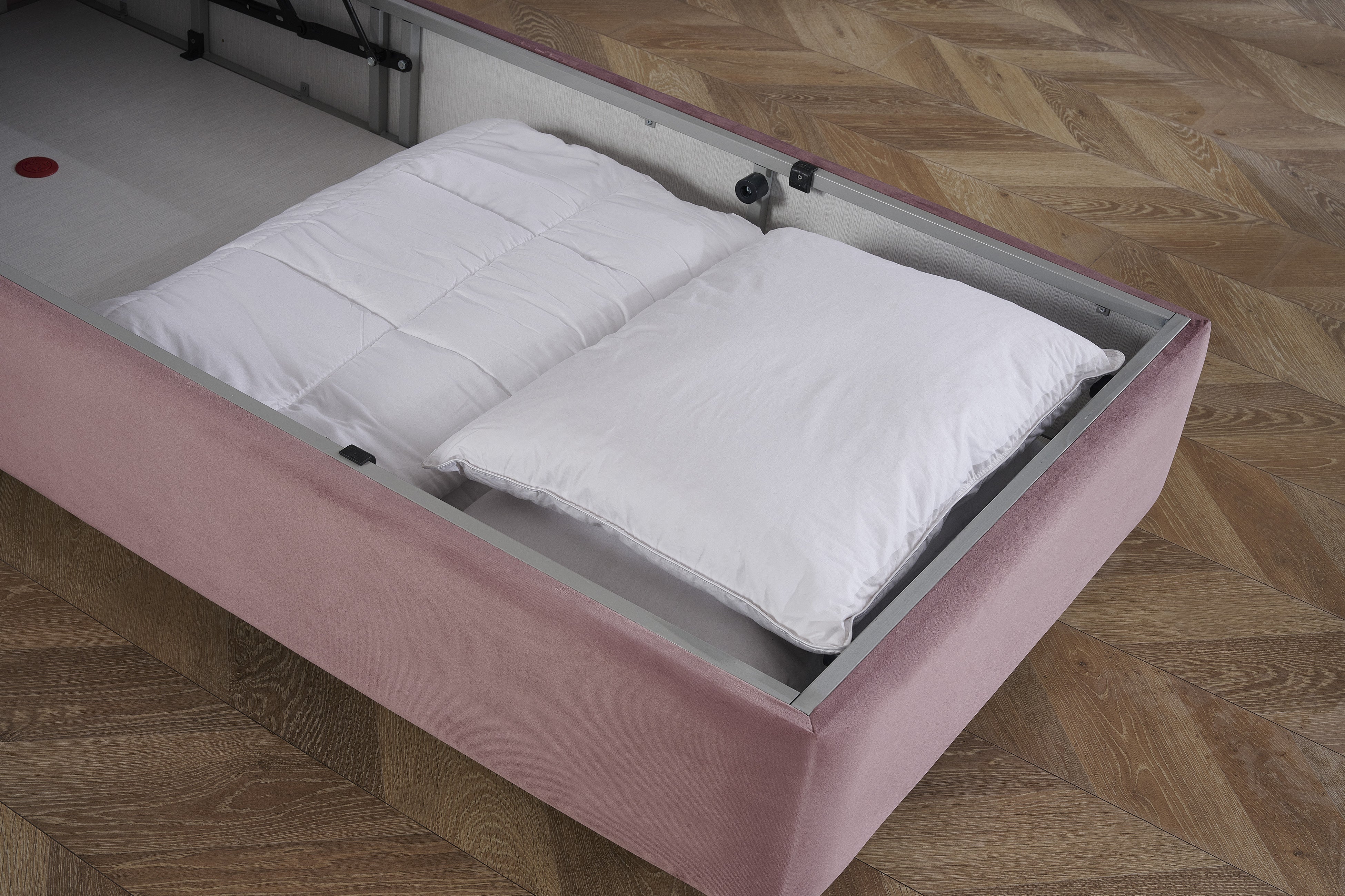 Dreamhouse Boxspring met opbergruimte Aurora Roze 90x200