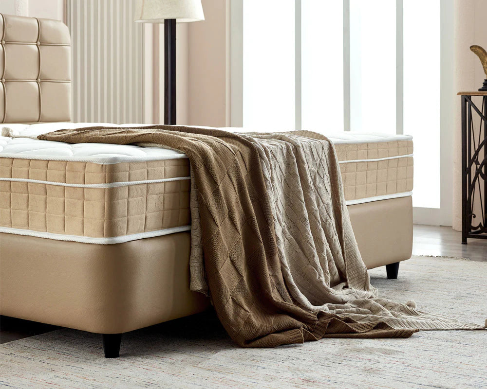 Dreamhouse Boxspring met opbergruimte Marrakech Kunstleer Taupe